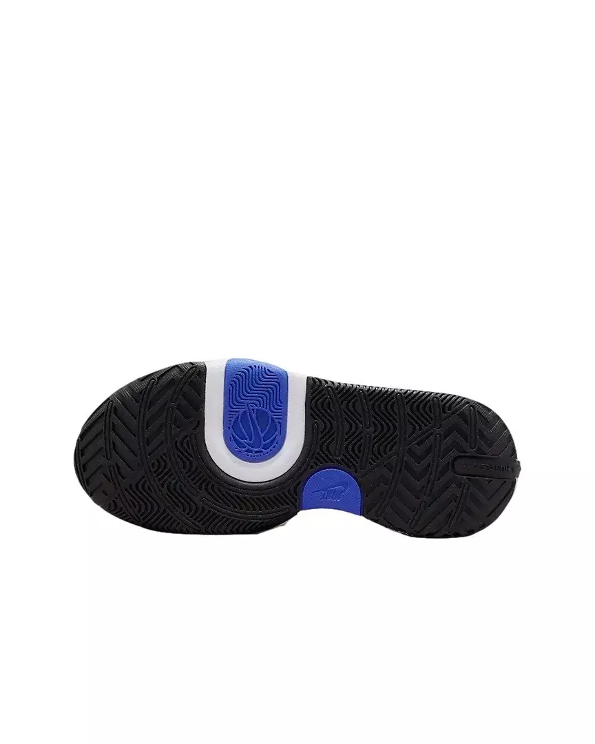 Nike Team Hustle D 11 "Summit White/Pure Platinum/Green Strike/Racer Blue" Grade School Boys' Basketball Shoe - WHITE/PLATINUM/GREEN/BLUE