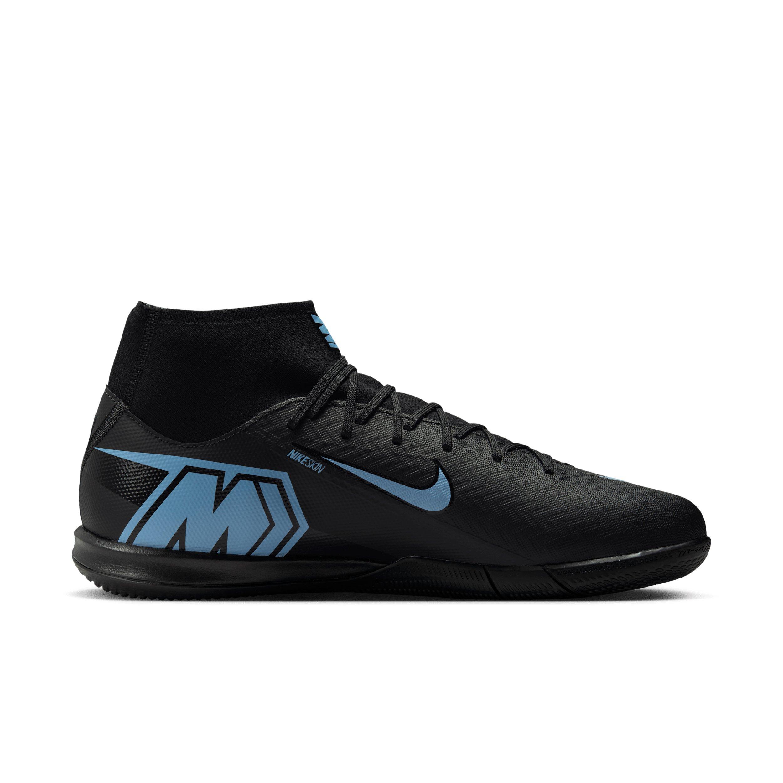 Nike Mercurial Superfly 10 Academy IC "Black/Ice Blue" Men's Soccer Shoe - BLACK/BLUE Thumbnail View 1