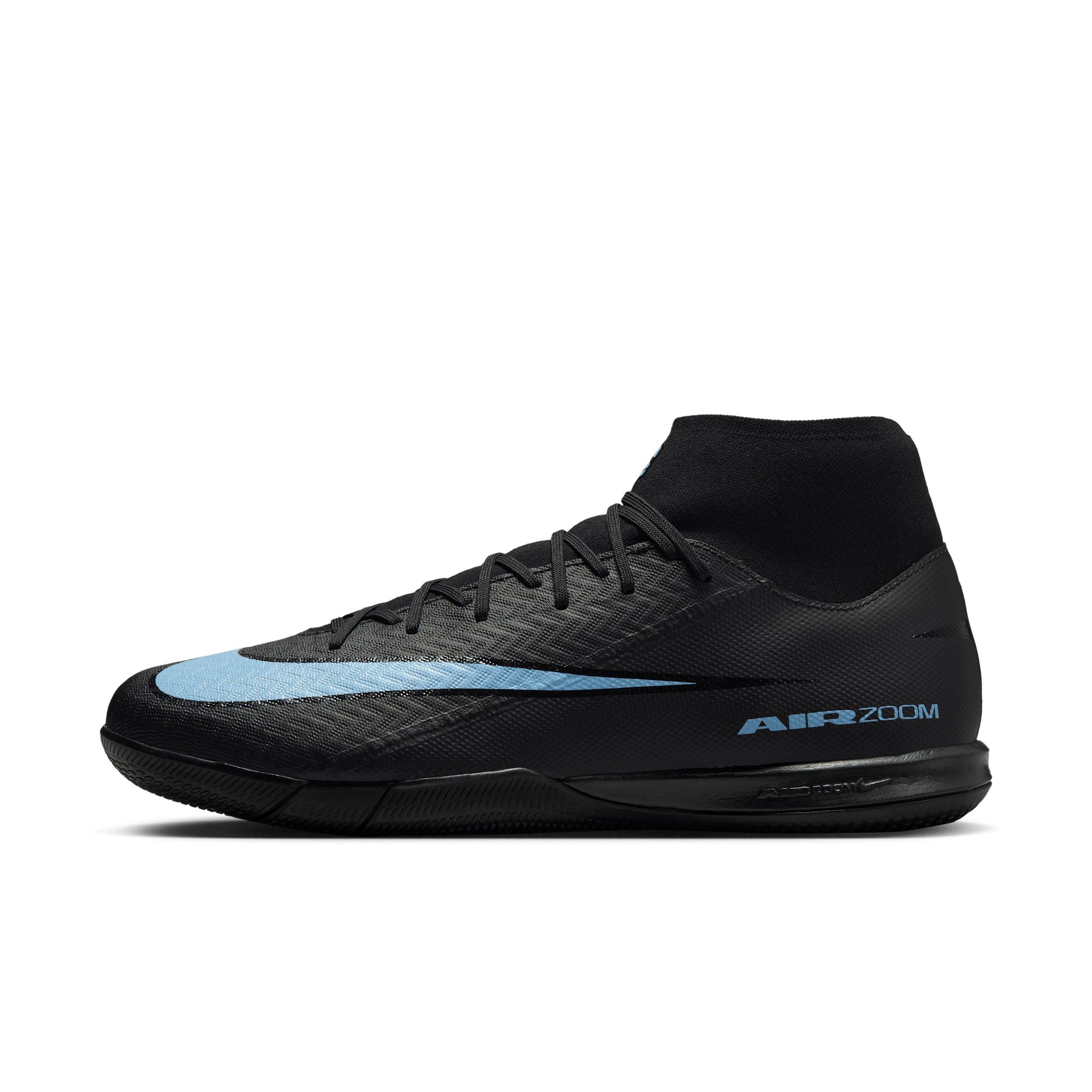 Nike Mercurial Superfly 10 Academy IC "Black/Ice Blue" Men's Soccer Shoe - BLACK/BLUE Thumbnail View 2