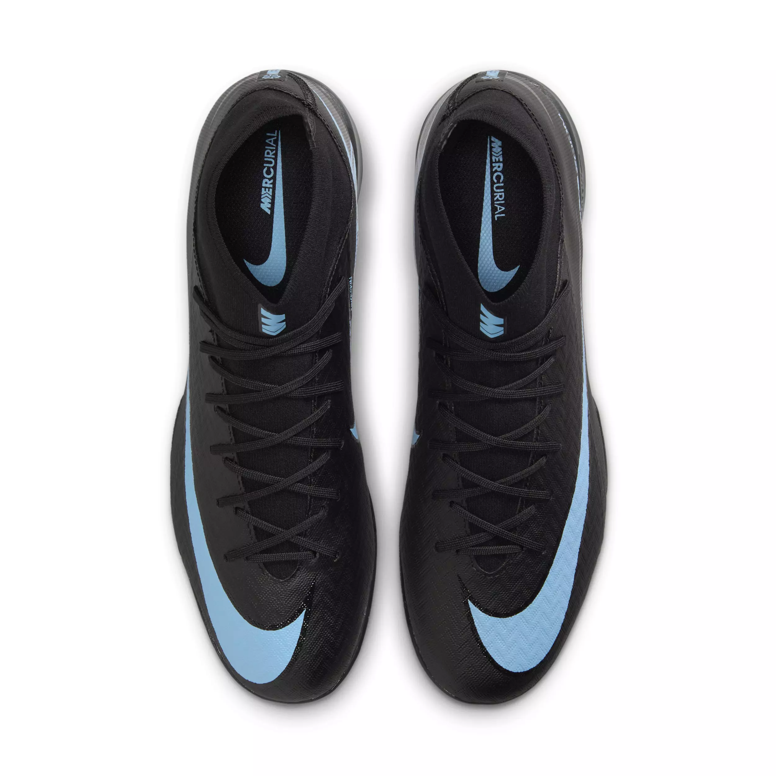 Nike Mercurial Superfly 10 Academy IC "Black/Ice Blue" Men's Soccer Shoe - BLACK/BLUE