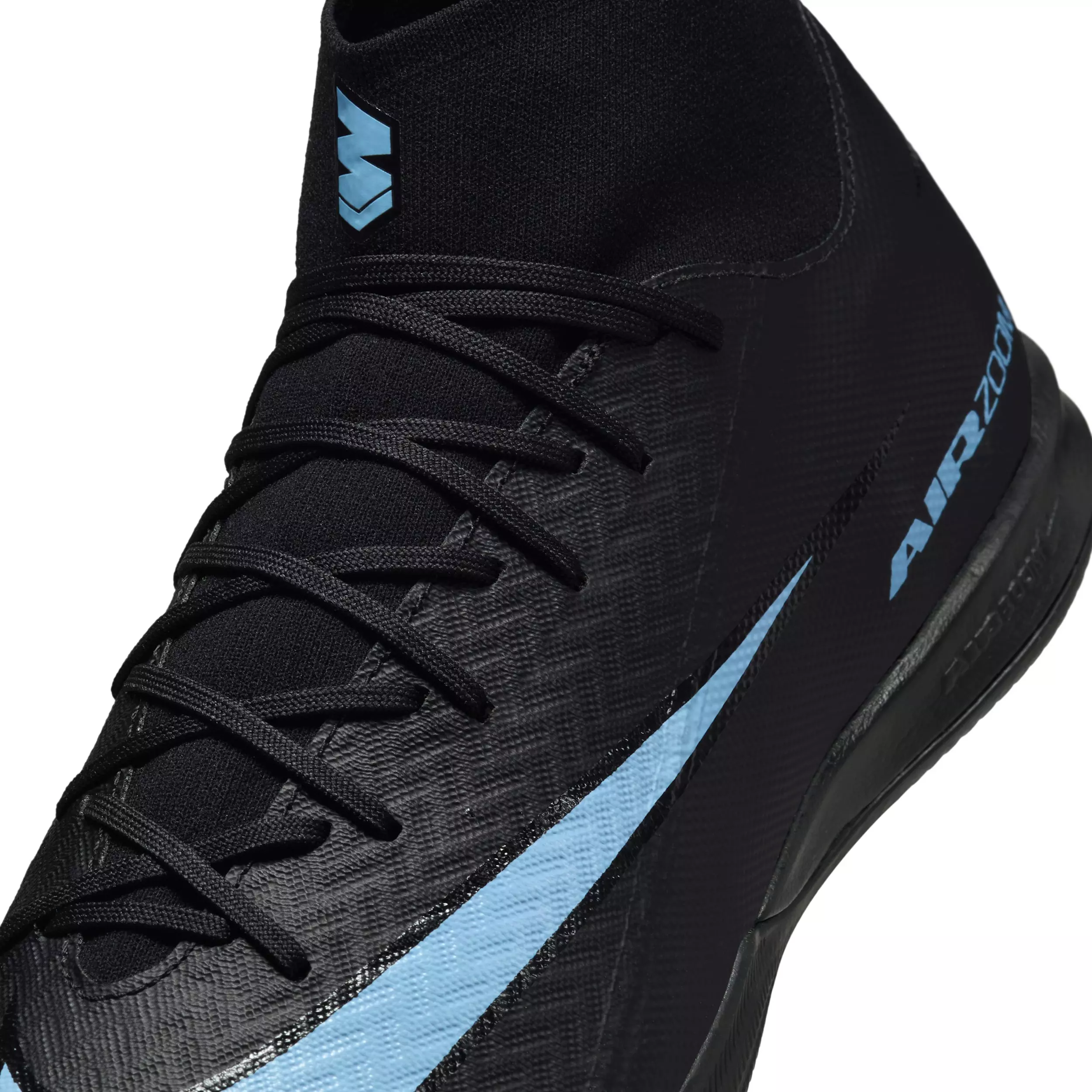 Nike Mercurial Superfly 10 Academy IC "Black/Ice Blue" Men's Soccer Shoe - BLACK/BLUE