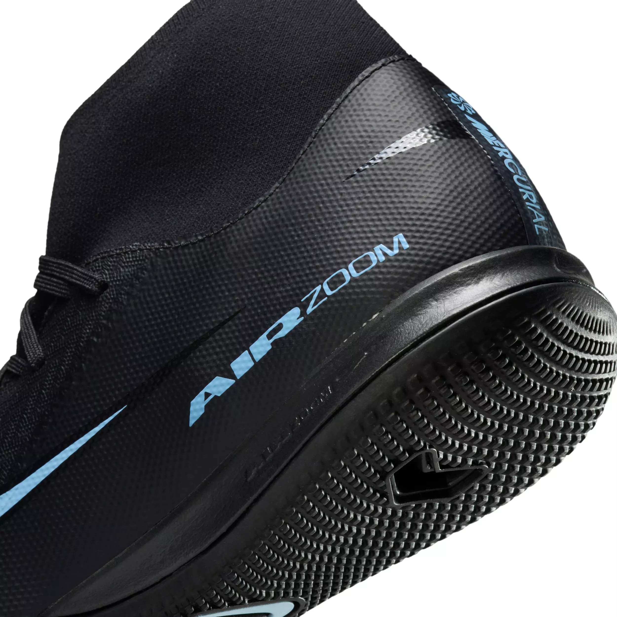 Nike Mercurial Superfly 10 Academy IC "Black/Ice Blue" Men's Soccer Shoe - BLACK/BLUE