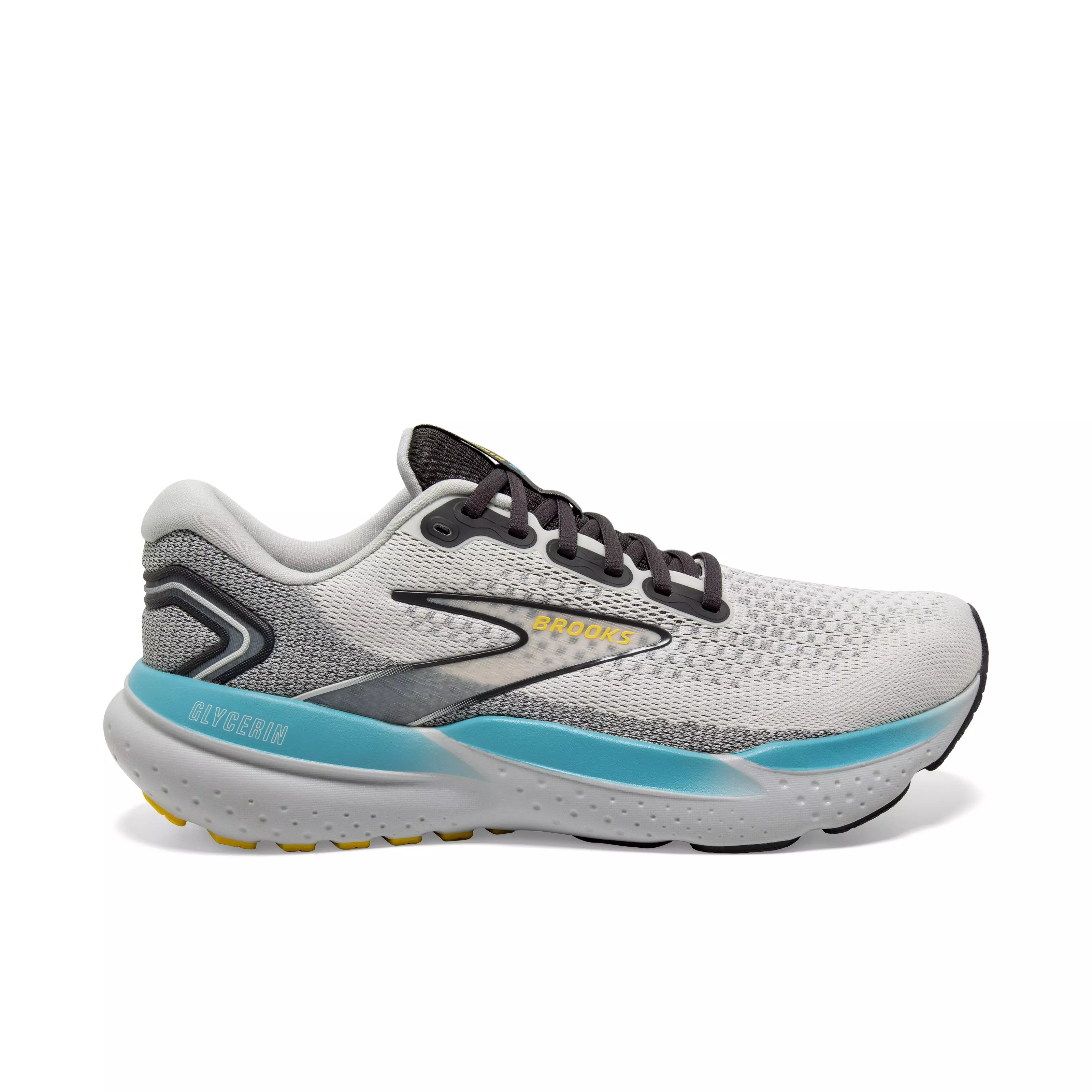 Brooks Glycerin 21 "Coconut/Forged Iron/Yellow" Men's Running Shoe - COCONUT/IRON/YELLOW
