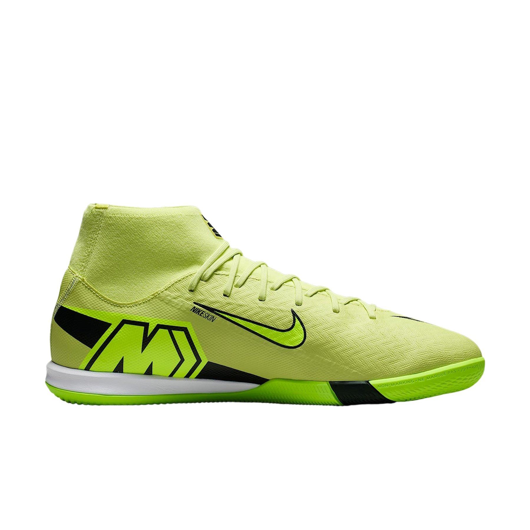 Nike Mercurial Superfly 10 Academy IC "Limelight/Hyper Crimson/Volt" Men's Soccer Shoe - LIMELIGHT/CRIMSON/VOLT Thumbnail View 1