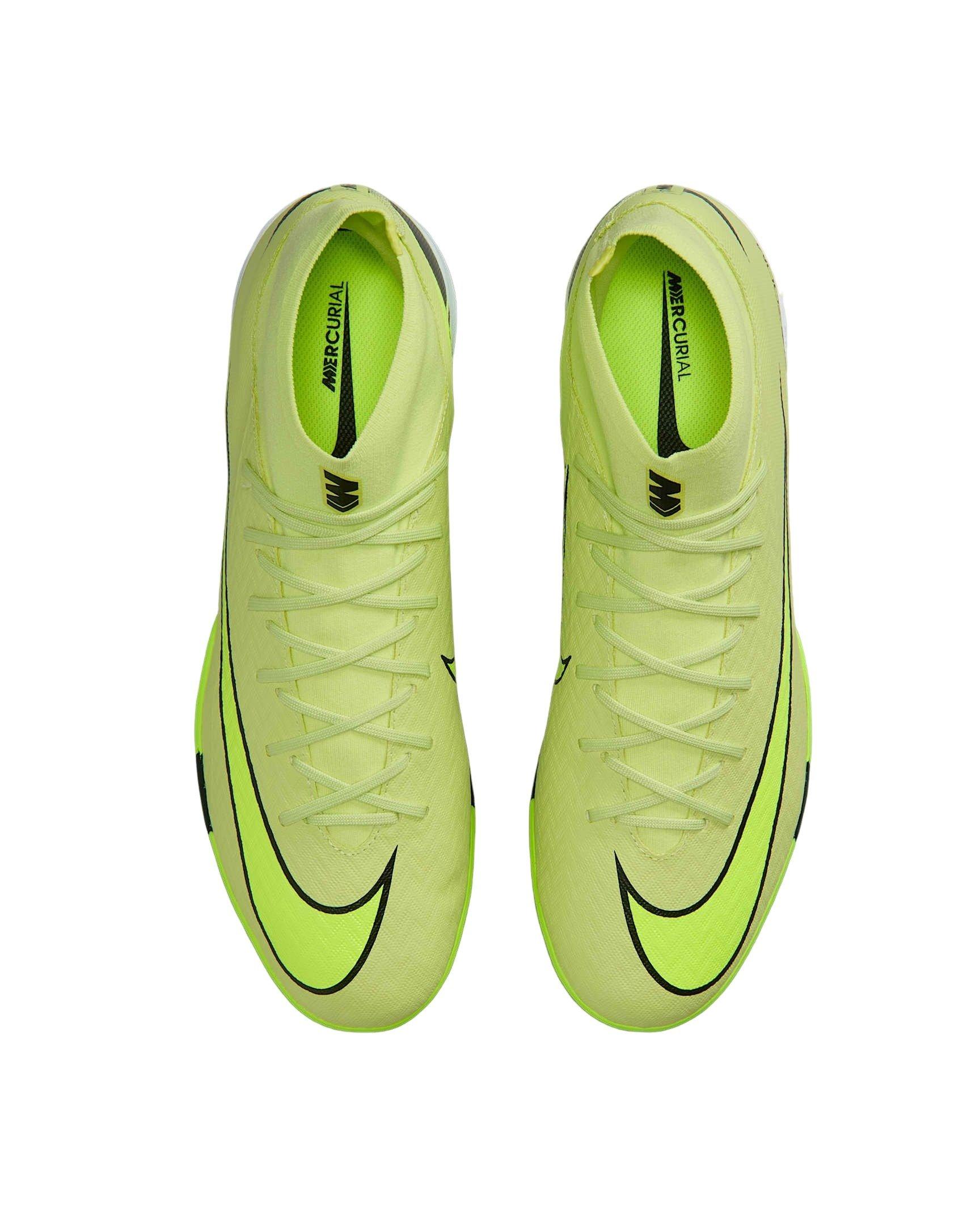 Nike Mercurial Superfly 10 Academy IC "Limelight/Hyper Crimson/Volt" Men's Soccer Shoe - LIMELIGHT/CRIMSON/VOLT Thumbnail View 4