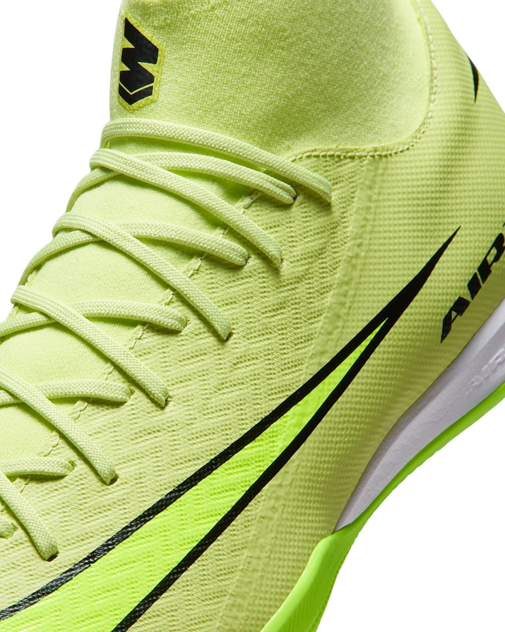 Nike Mercurial Superfly 10 Academy IC "Limelight/Hyper Crimson/Volt" Men's Soccer Shoe - LIMELIGHT/CRIMSON/VOLT Thumbnail View 7
