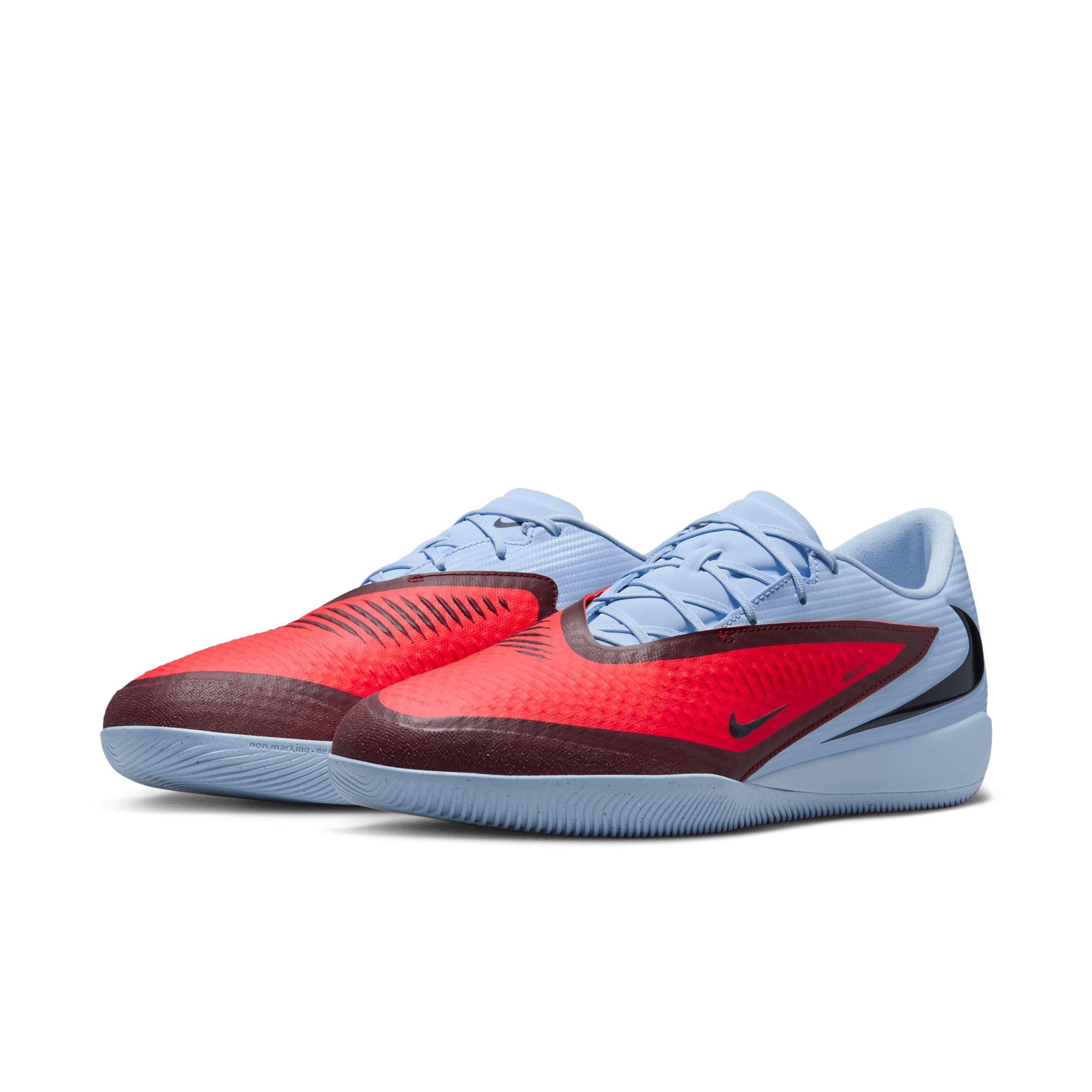 Nike Phantom 6 Low Academy IC "Royal Tint/Bright Crimson" Men's Soccer Shoe - ROYAL/CRIMSON Thumbnail View 3