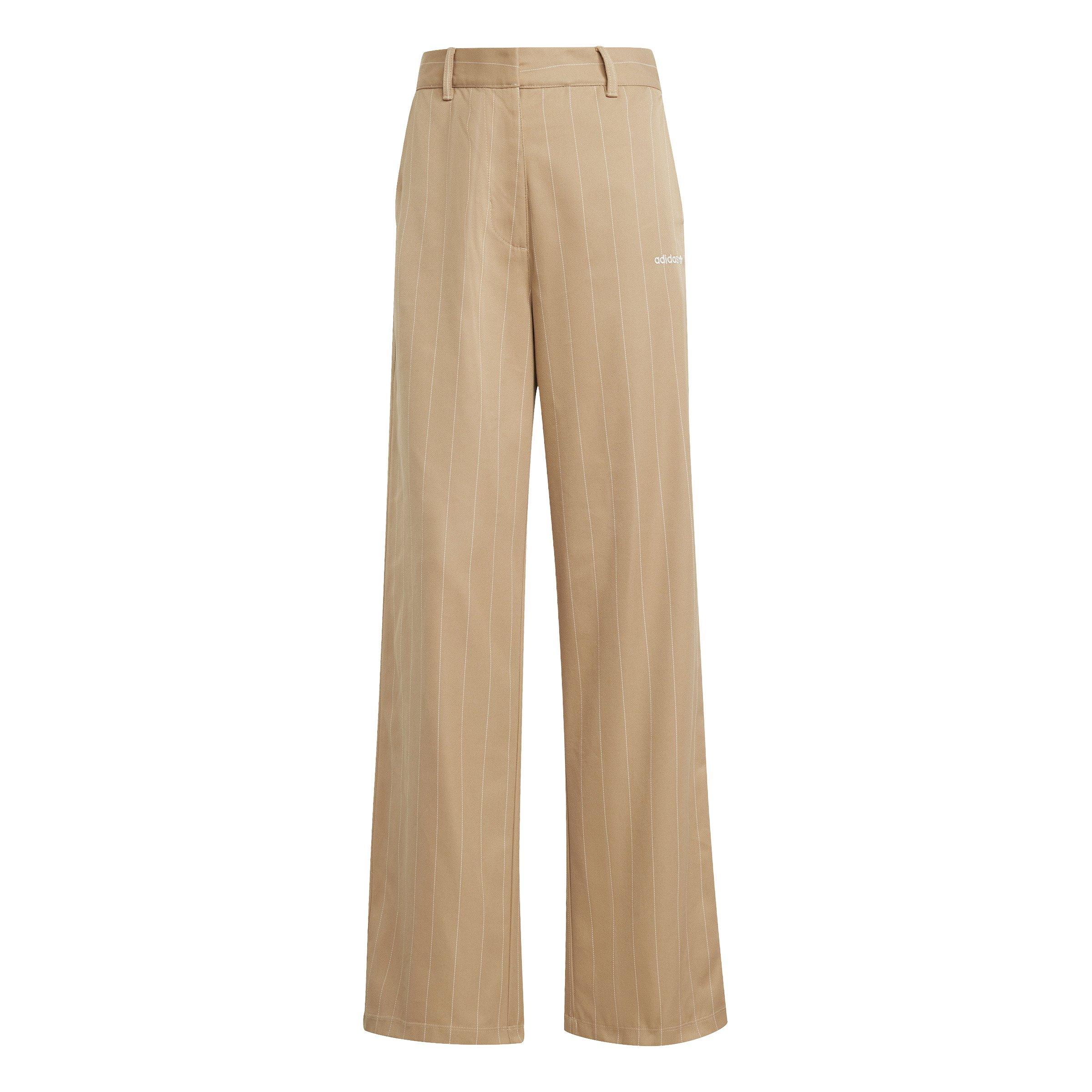 ★★Adairs★★ Pinstripe Twill Loose Pants JJ3483 adidas Pinstripe Twill Loose Pants - White | Free Shipping