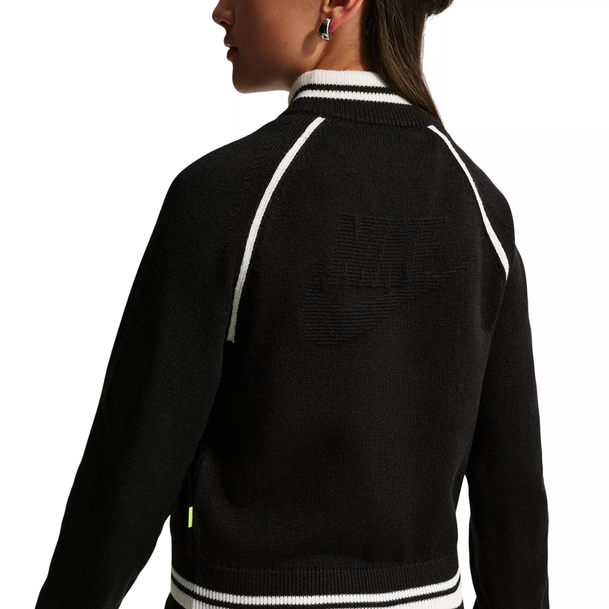 Nike Big Girls' Sportswear Collection Sweater Track Jacket - Black - BLACK