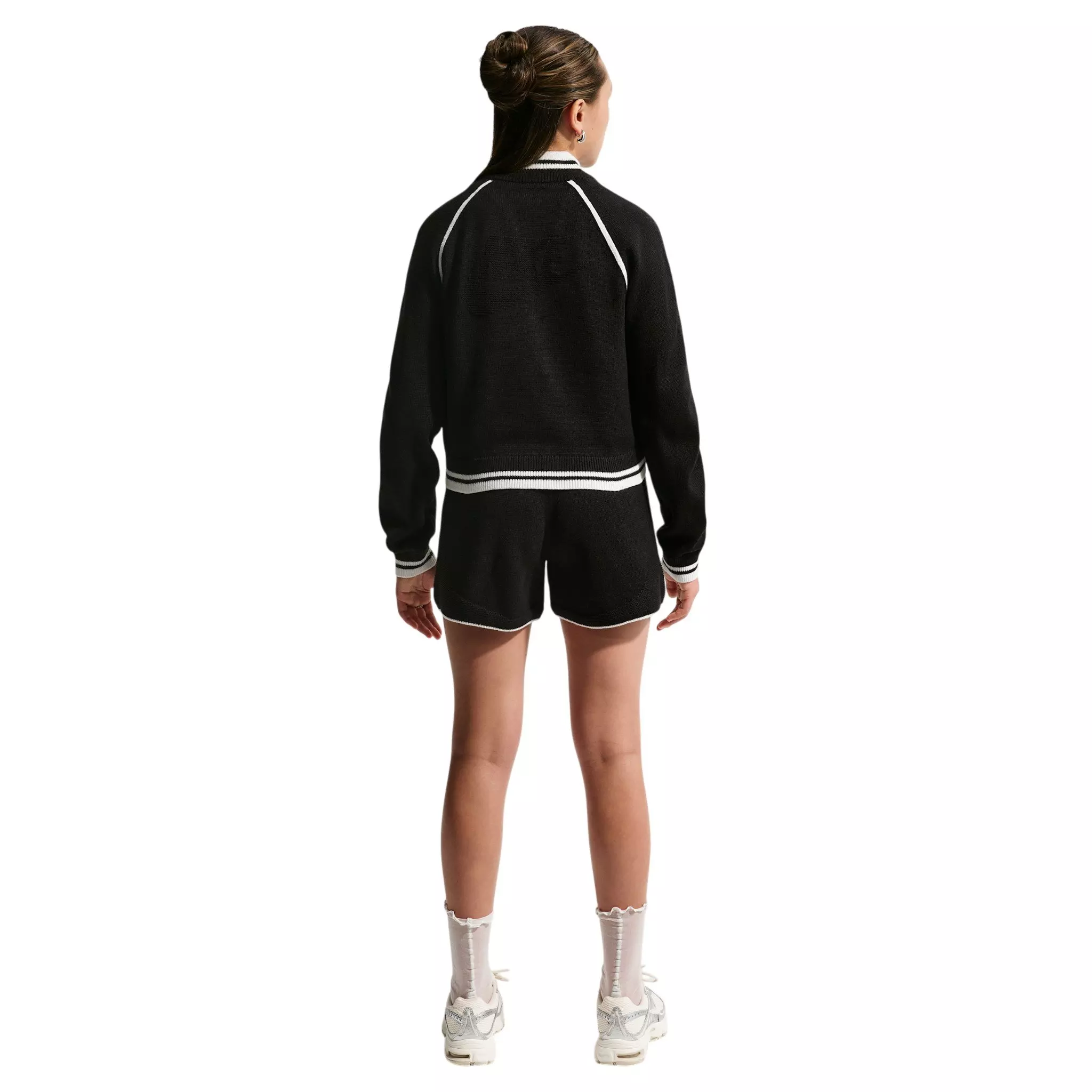 Nike Big Girls' Sportswear Collection Sweater Track Jacket - Black - BLACK