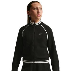 Nike Big Girls' Sportswear Collection Sweater Track Jacket - Black - BLACK