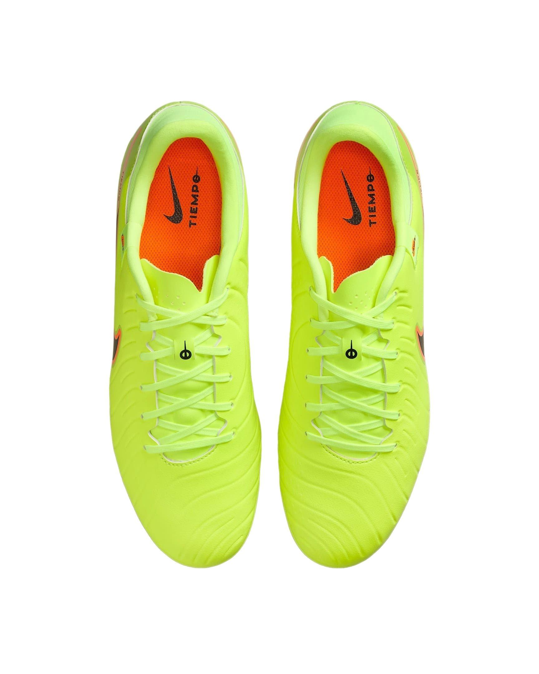 Nike Tiempo Legend 10 Academy MG "Volt/Black" Men's Soccer Cleat - VOLT/BLACK Thumbnail View 3