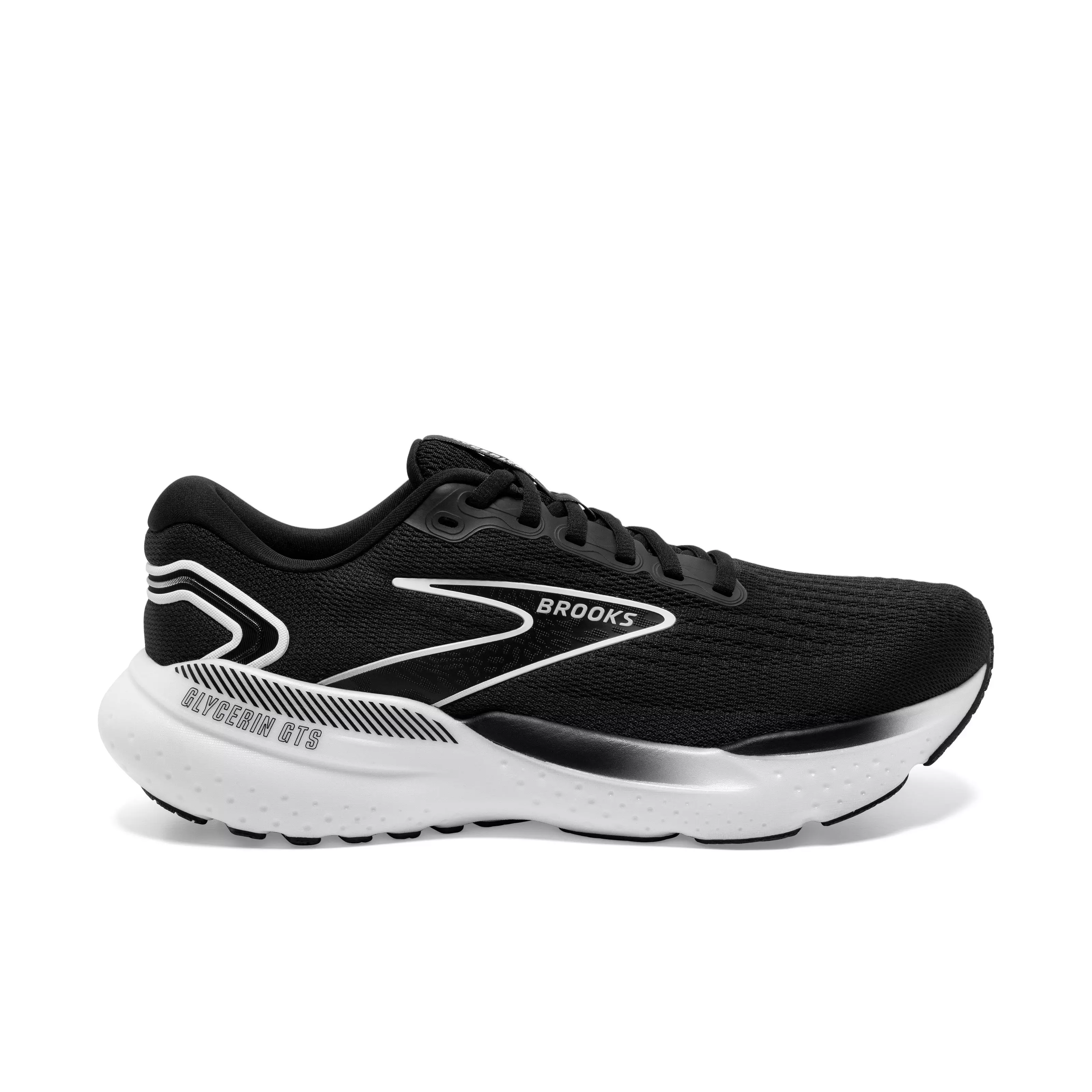 Brooks Glycerin GTS 21 "Black/Grey/White" Men's Running Shoe - BLACK/GREY/WHITE