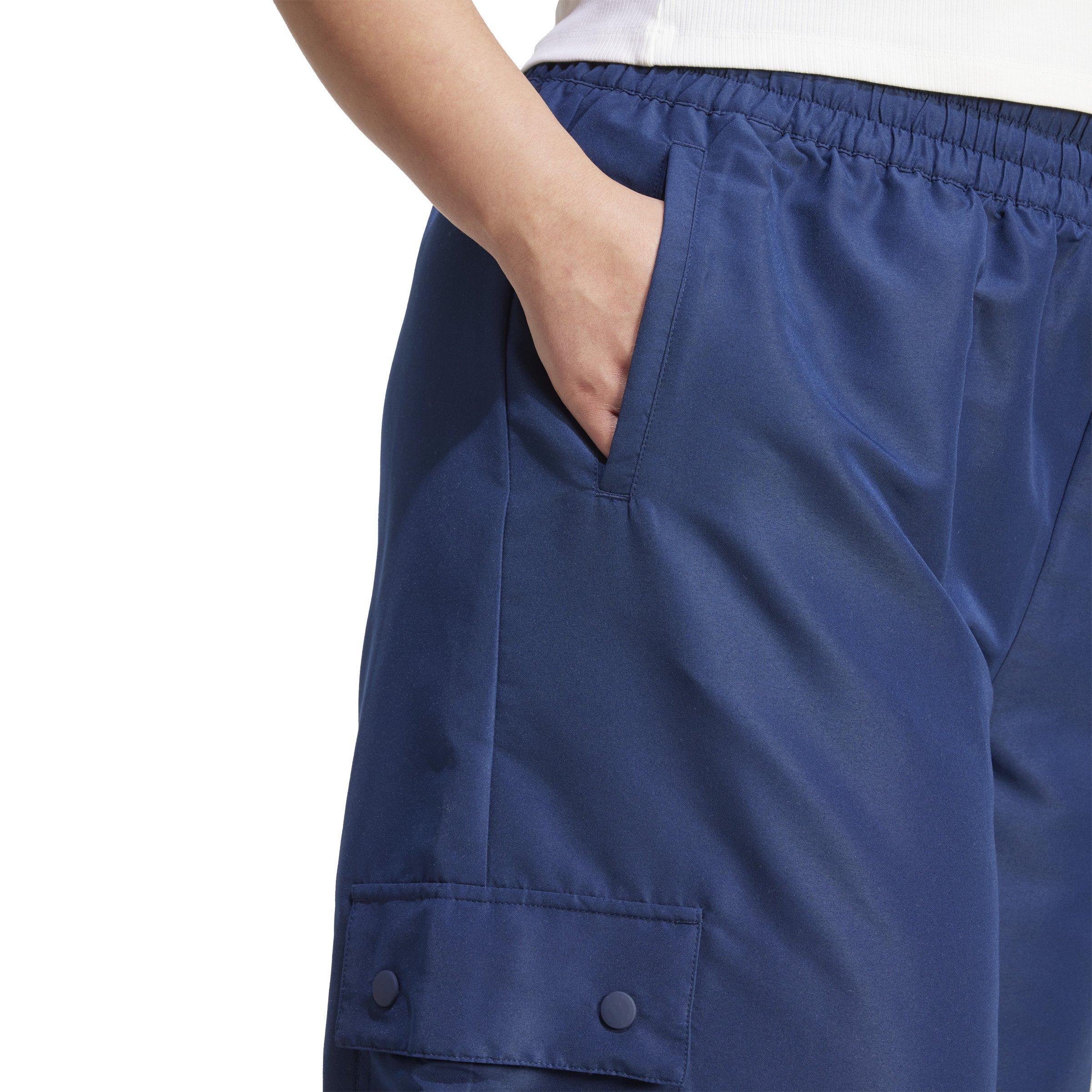 adidas Originals Women's Woven Essentials Cargo Joggers -Blue - BLUE Thumbnail View 3