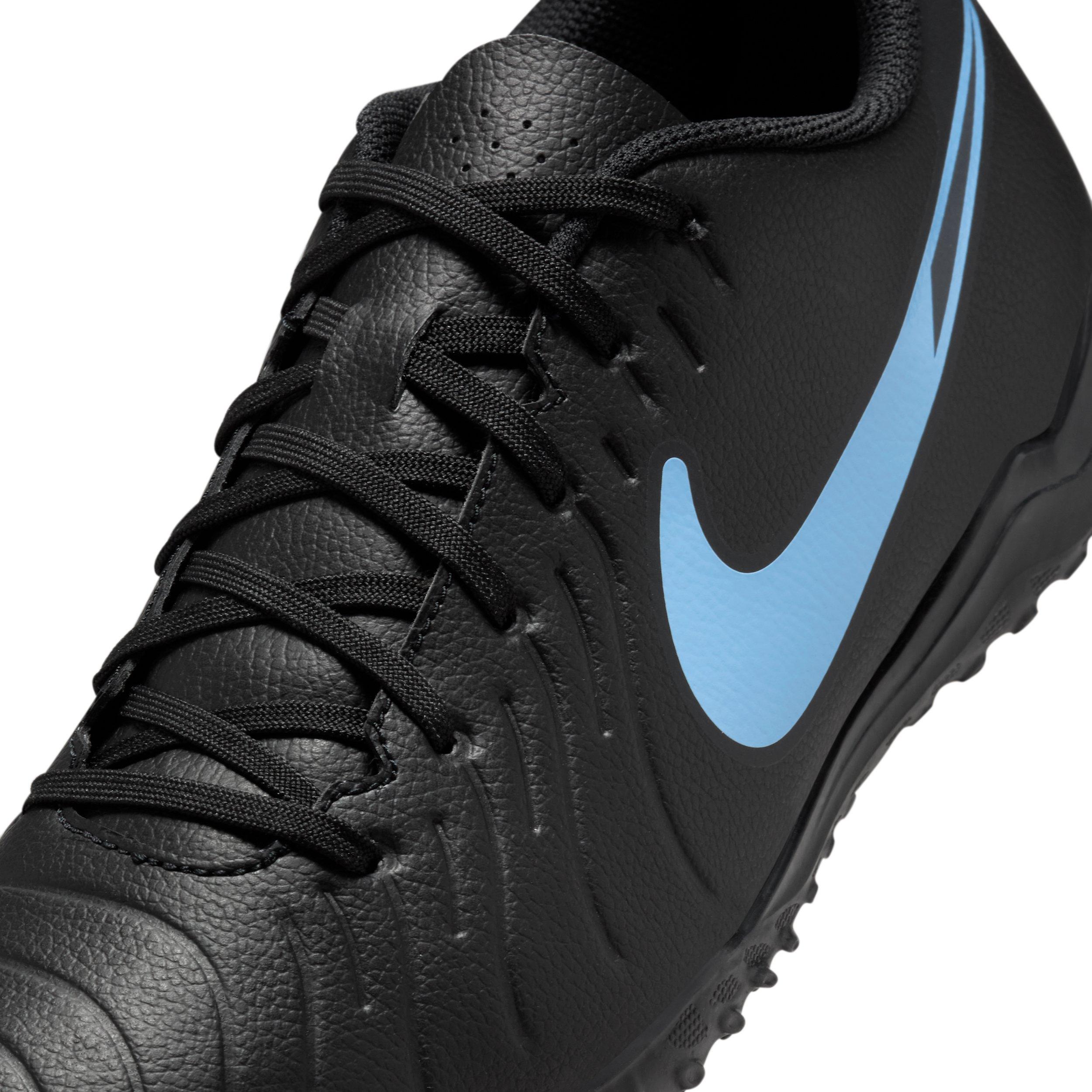Nike Tiempo Legend 10 Club Turf "Black/Black" Men's Soccer Shoe - BLACK/BLACK Thumbnail View 7