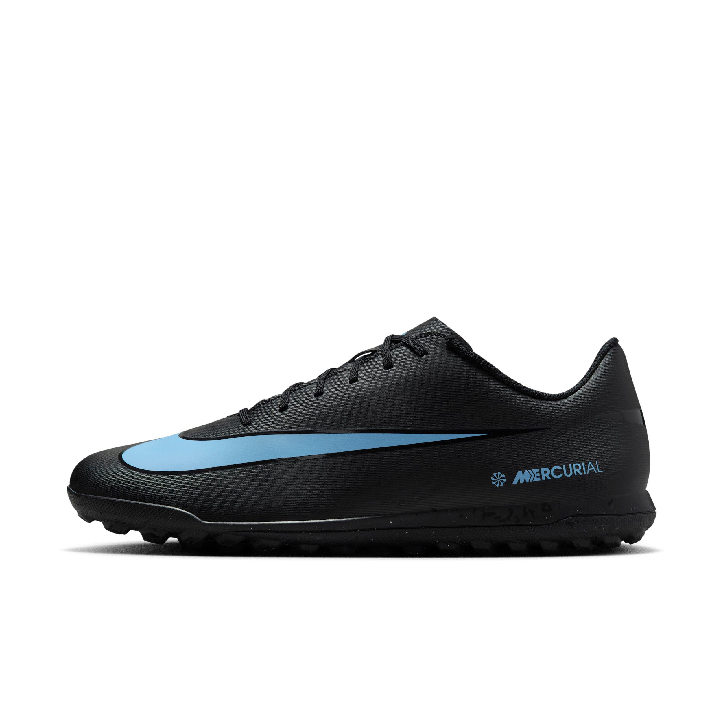 Nike Mercurial Vapor 16 Club Turf "Black/Ice Blue" Men's Soccer Shoe - BLACK/BLUE Thumbnail View 2