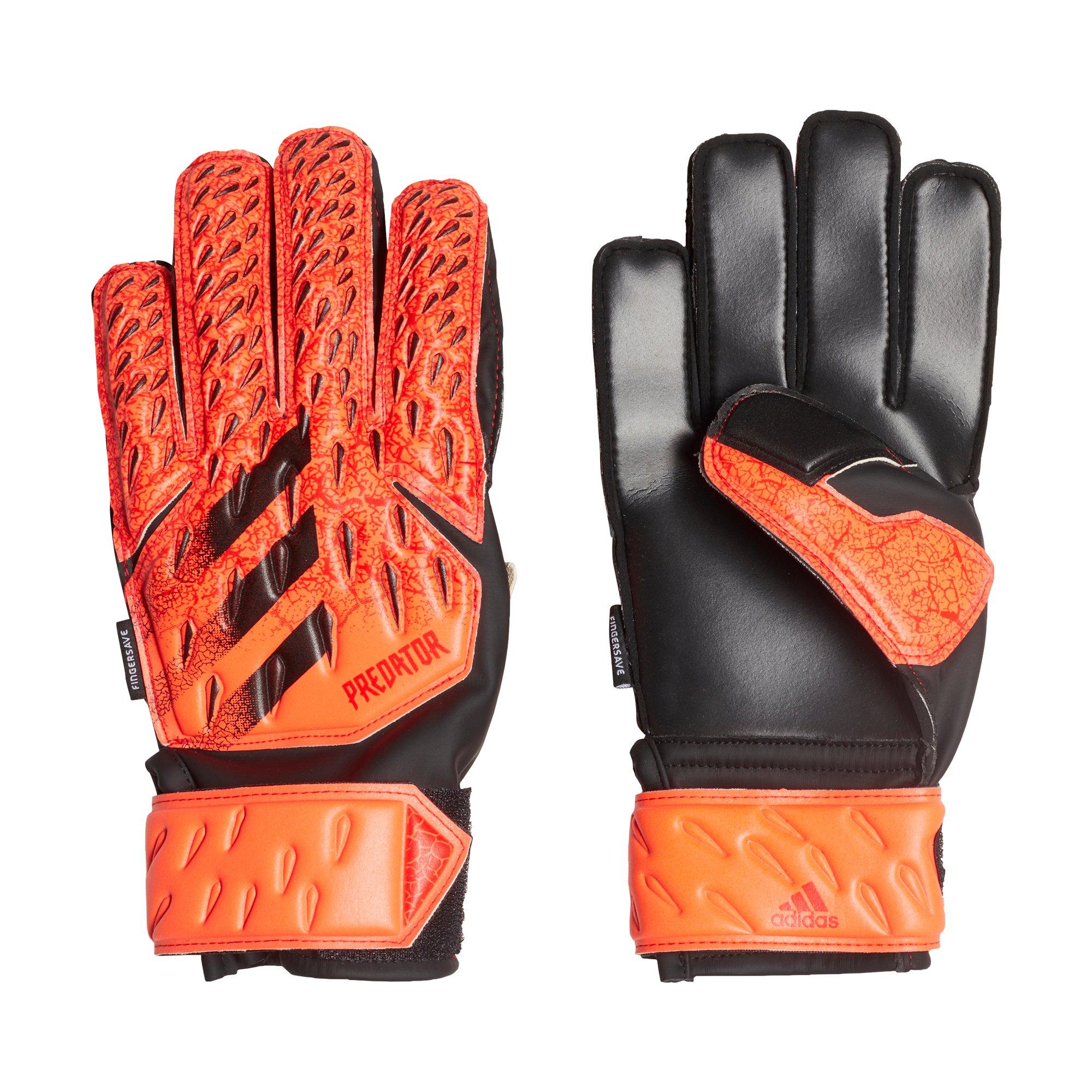 Вратарские перчатки адидас предатор. Adidas Fingersave вратарские перчатки. Adidas Predator 20 Pro Fingersave. Adidas Predator Pro Fingersave 5 размер.