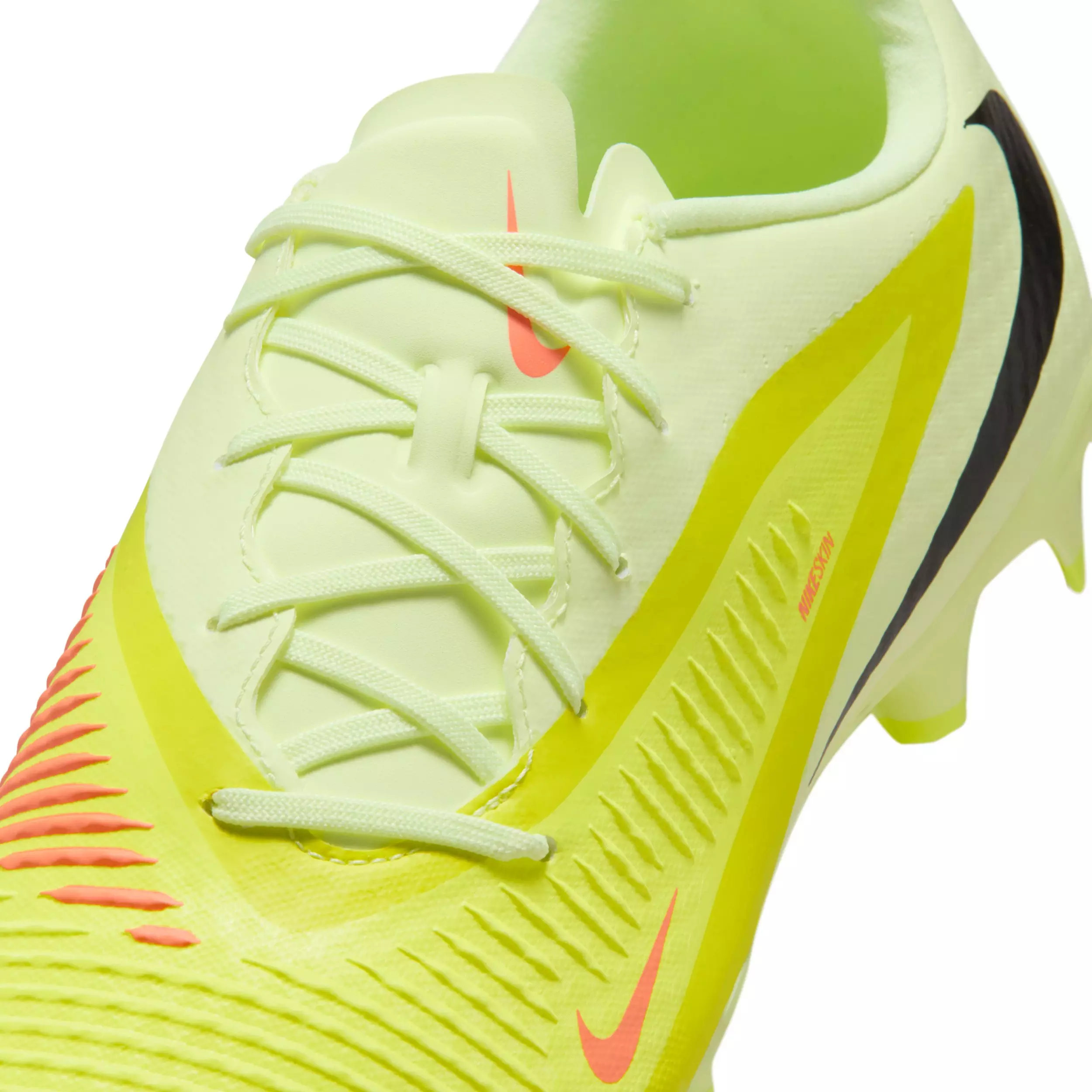 Nike Phantom 6 Low Academy MG "Hyper Crimson/Limelight/Black" Men's Soccer Cleat - CRIMSON/LIMELIGHT/BLACK