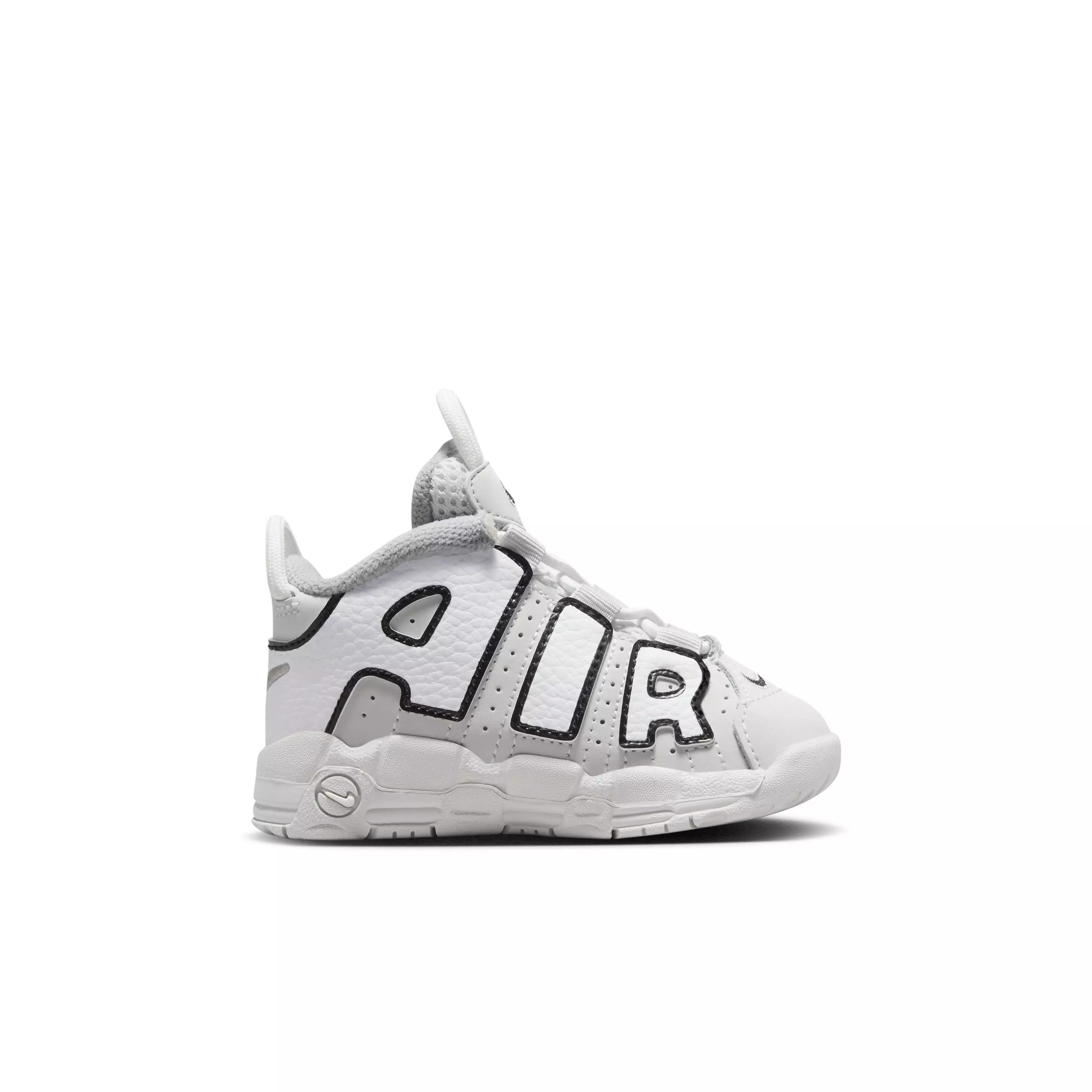 Nike Air More Uptempo "Photon Dust/White/Black/Metallic Silver" Infant Boys' Shoe - DUST/WHITE/BLACK/SILVER
