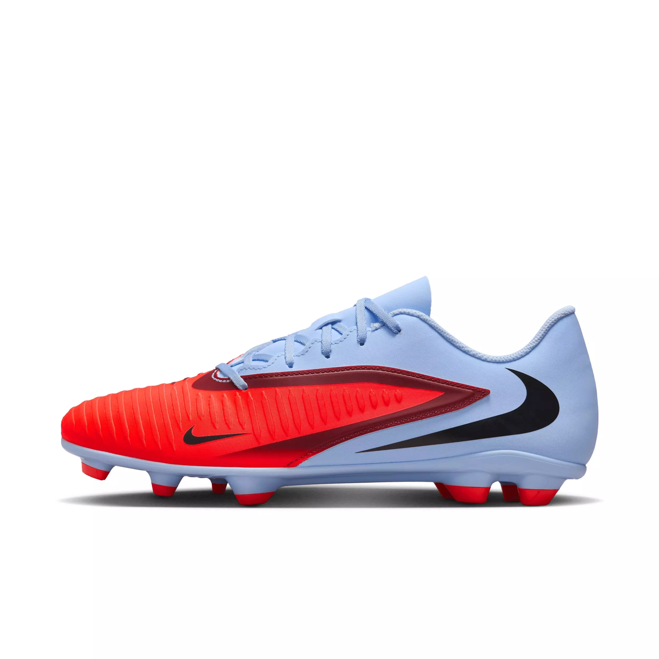 Nike Phantom 6 Low Club MG "Royal Tint/Bright Crimson" Men's Soccer Cleat - ROYAL/CRIMSON