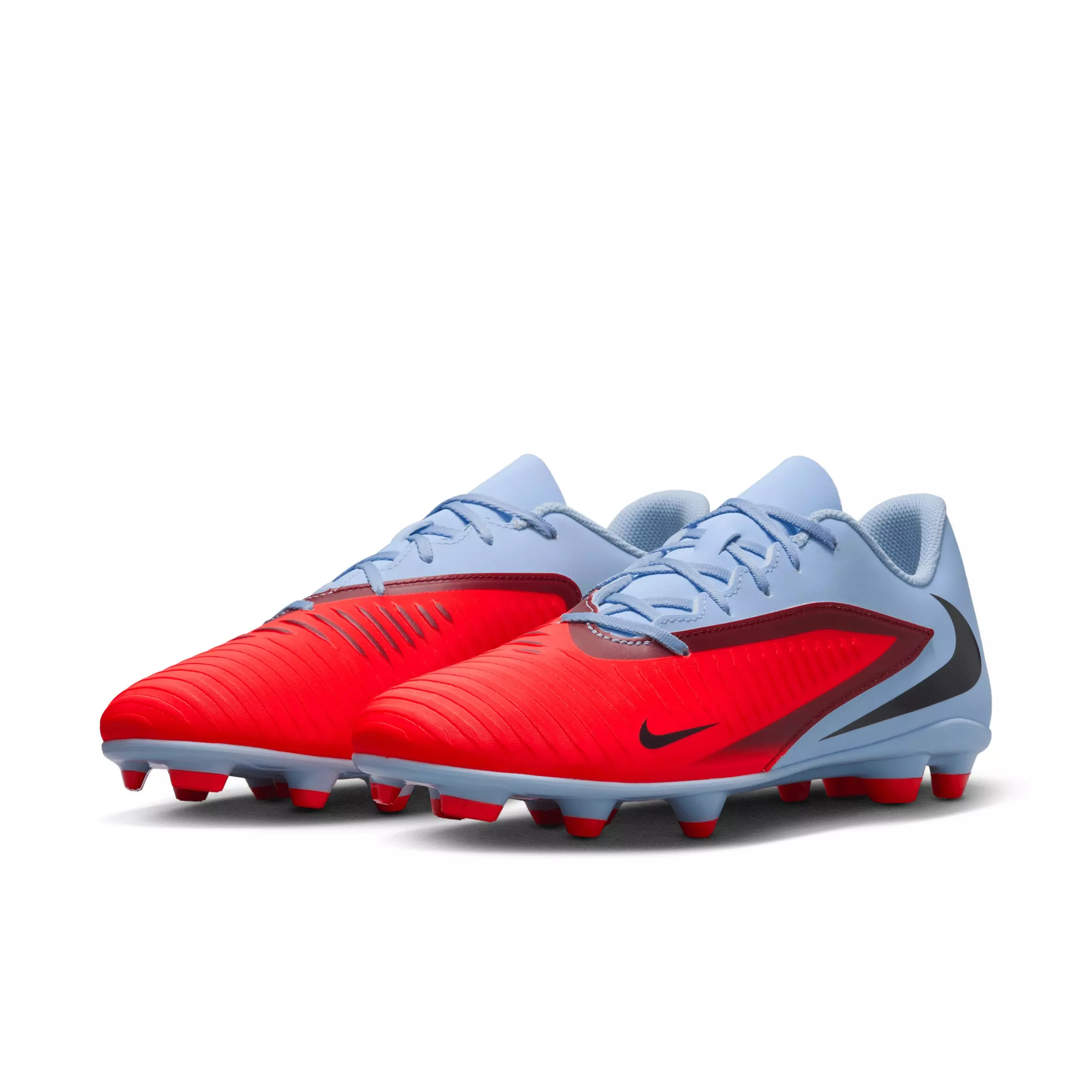 Nike Phantom 6 Low Club MG "Royal Tint/Bright Crimson" Men's Soccer Cleat - ROYAL/CRIMSON