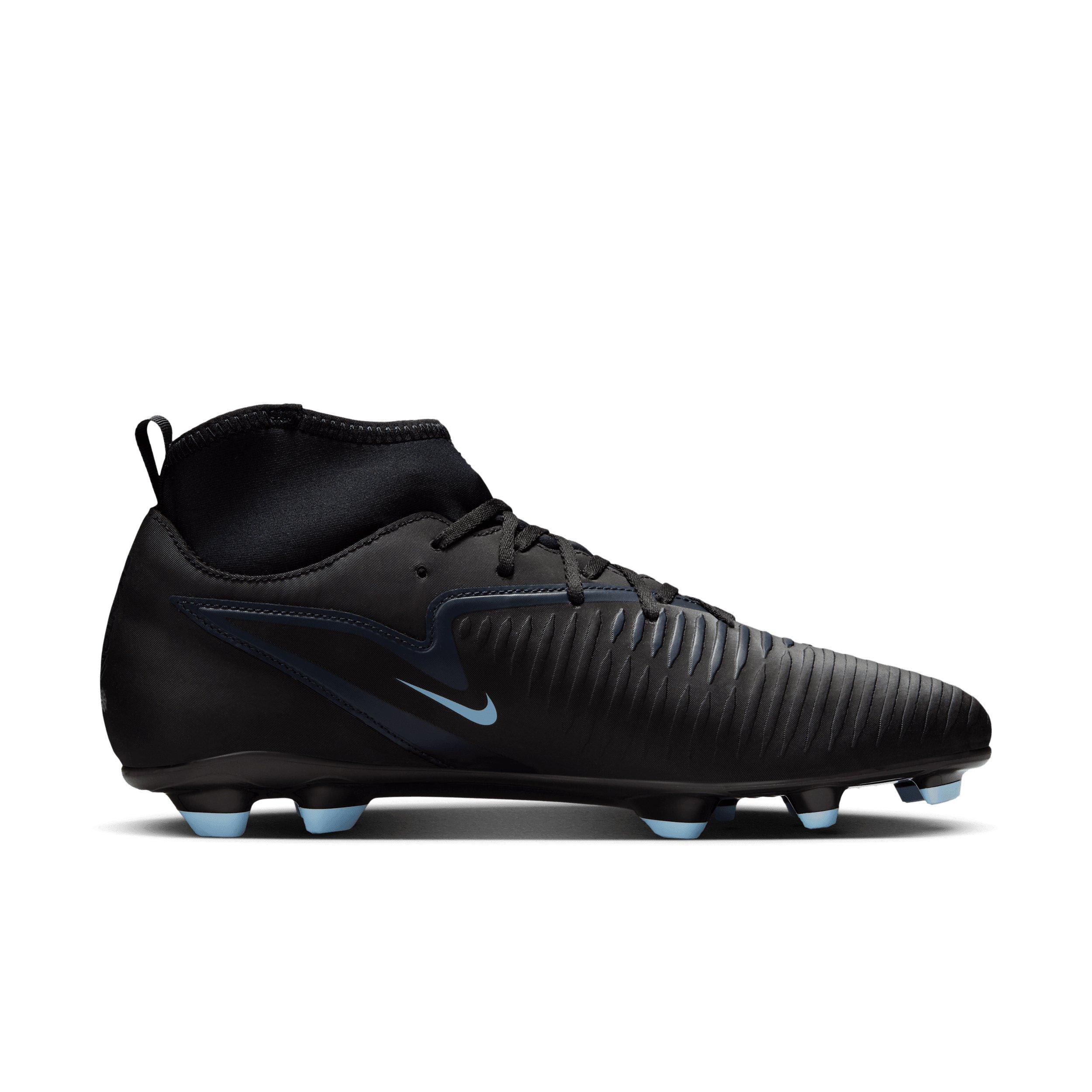 Nike Phantom 6 High Club MG "Black/Black" Men's Soccer Cleat - BLACK/BLACK Thumbnail View 1
