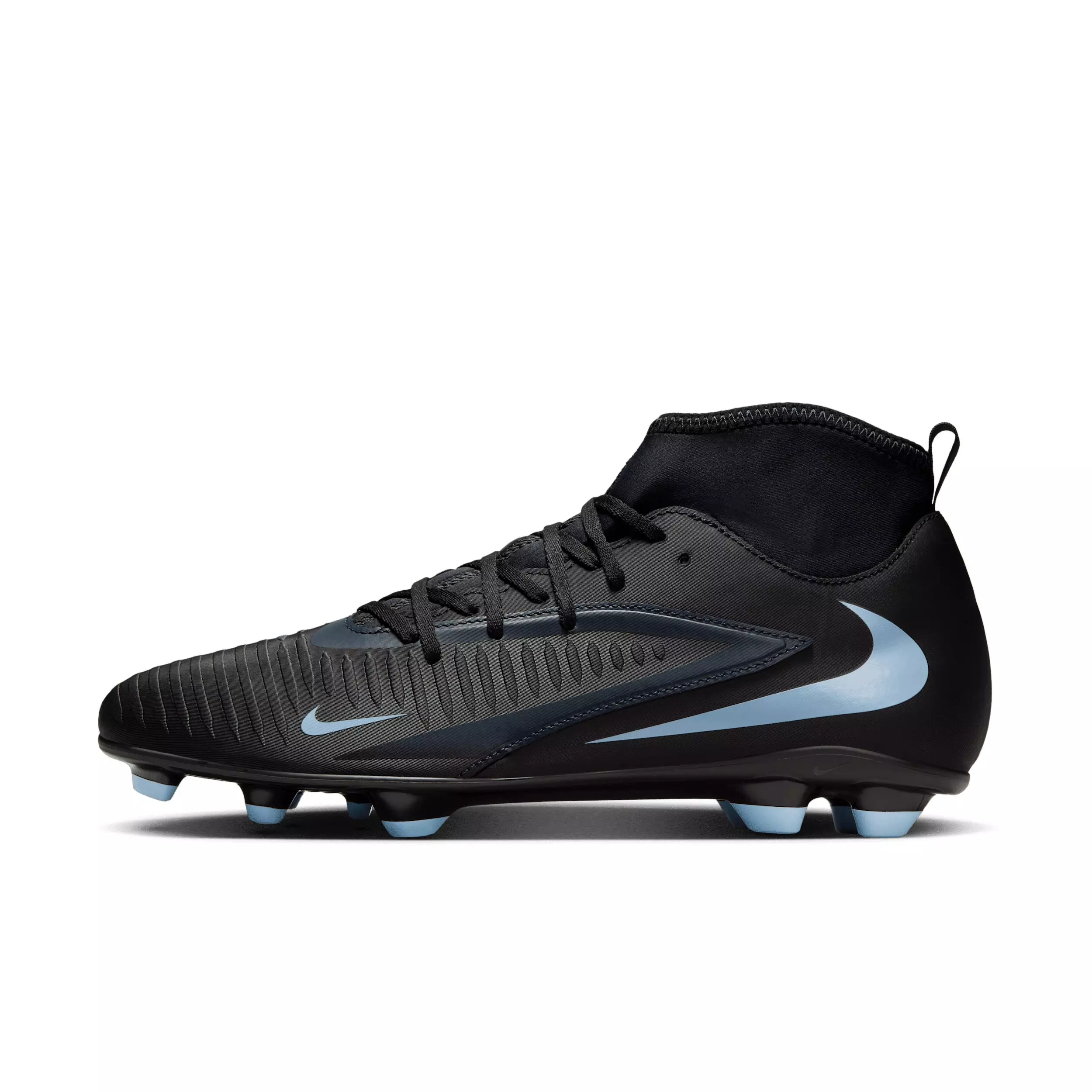 Nike Phantom 6 High Club MG "Black/Black" Men's Soccer Cleat - BLACK/BLACK