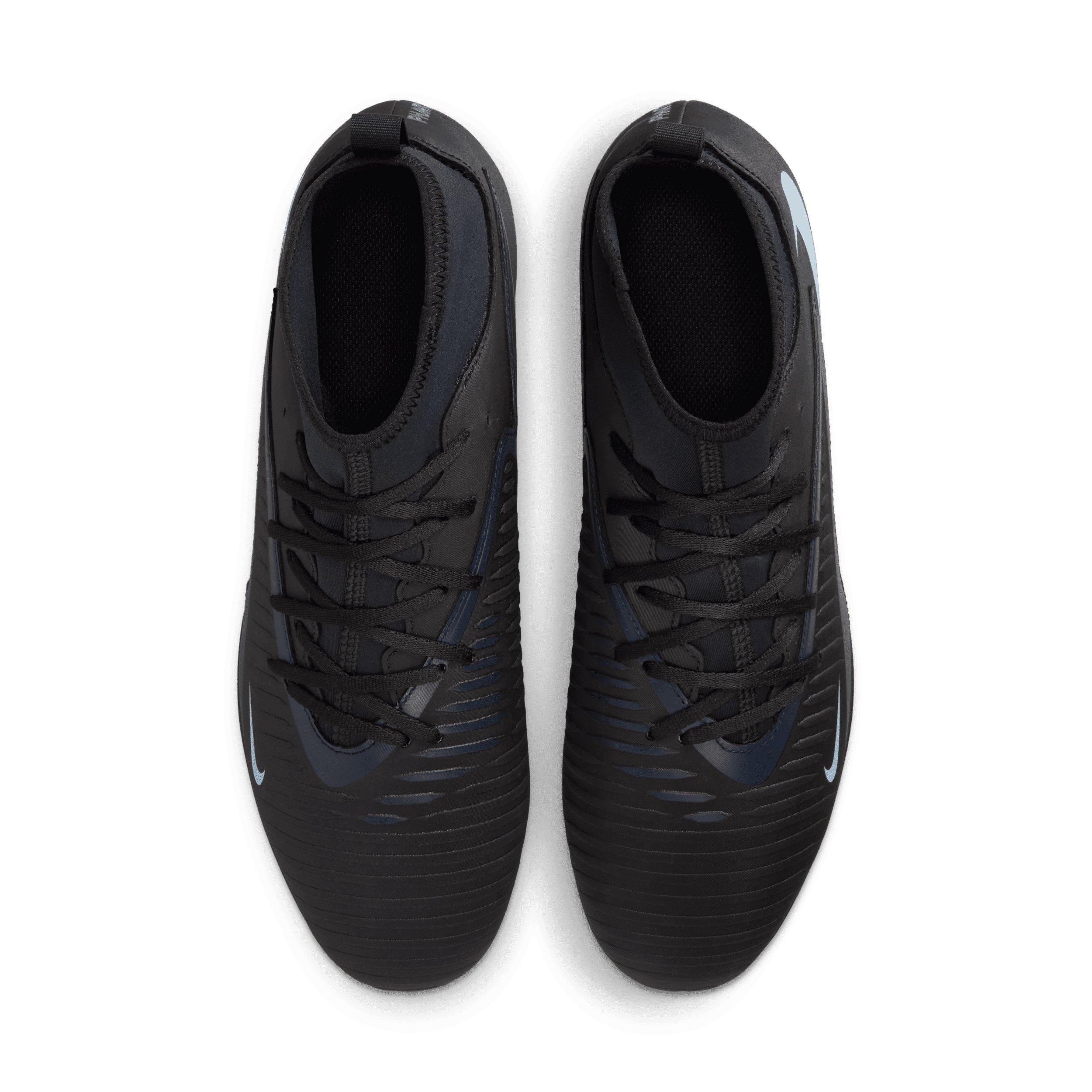 Nike Phantom 6 High Club MG "Black/Black" Men's Soccer Cleat - BLACK/BLACK Thumbnail View 4