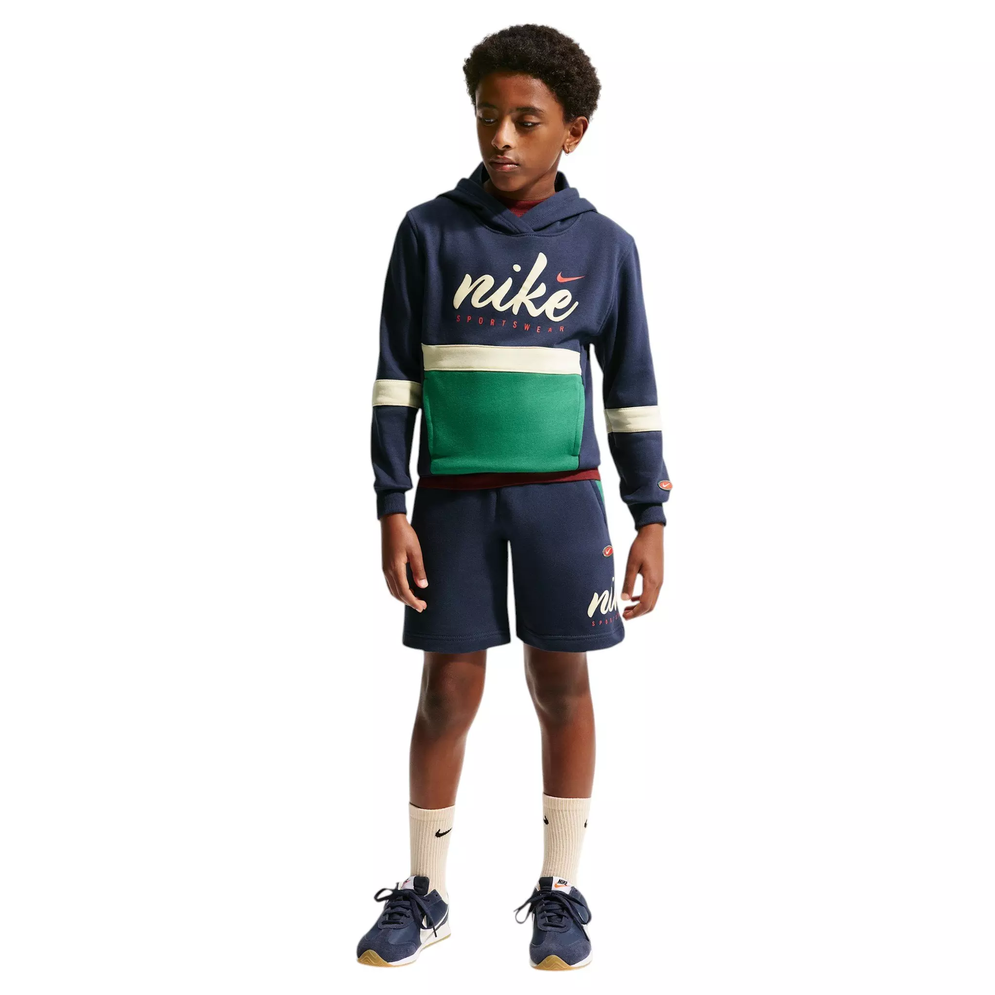 Nike Big Boys' Sportswear Club French Terry Shorts - Navy - NAVY