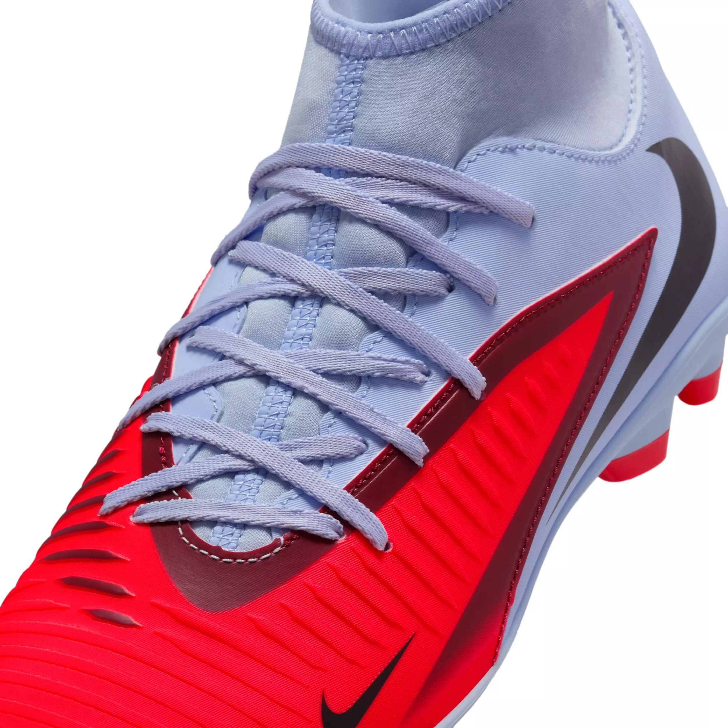 Nike Phantom 6 High Club MG "Royal Tint/Bright Crimson" Men's Soccer Cleat - ROYAL/CRIMSON