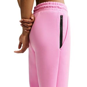Nike Women's Sportswear Tech Fleece Mid-Rise Joggers - Pink/Black - PINK/BLACK