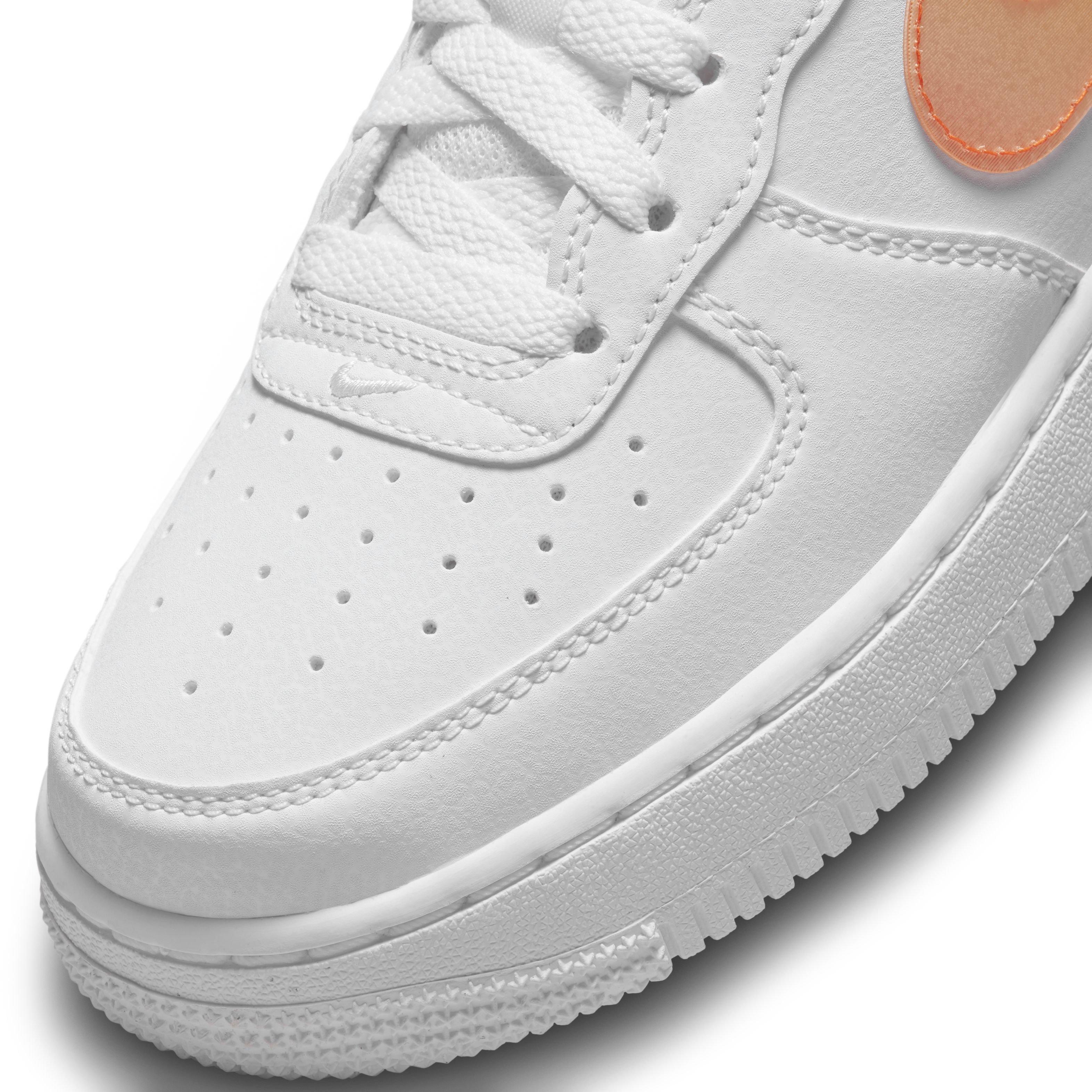 Nike Grade School Air Force 1 Next Nature White/Safety Orange