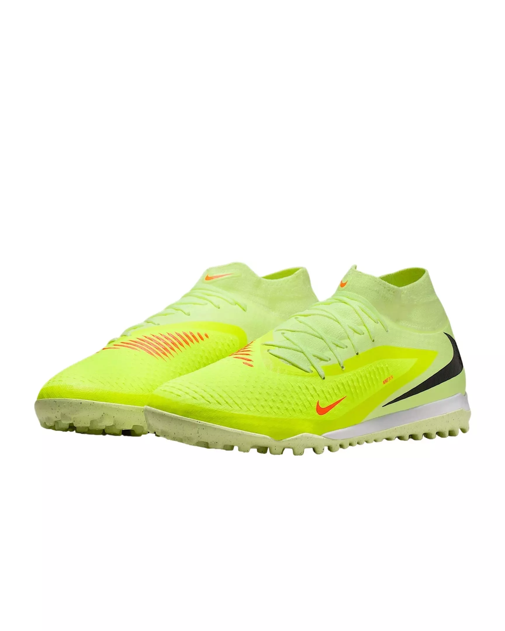Nike Phantom 6 High Academy Turf "Hyper Crimson/Life Lime/Black" Men's Soccer Shoe - ORANGE/GREEN/BLACK