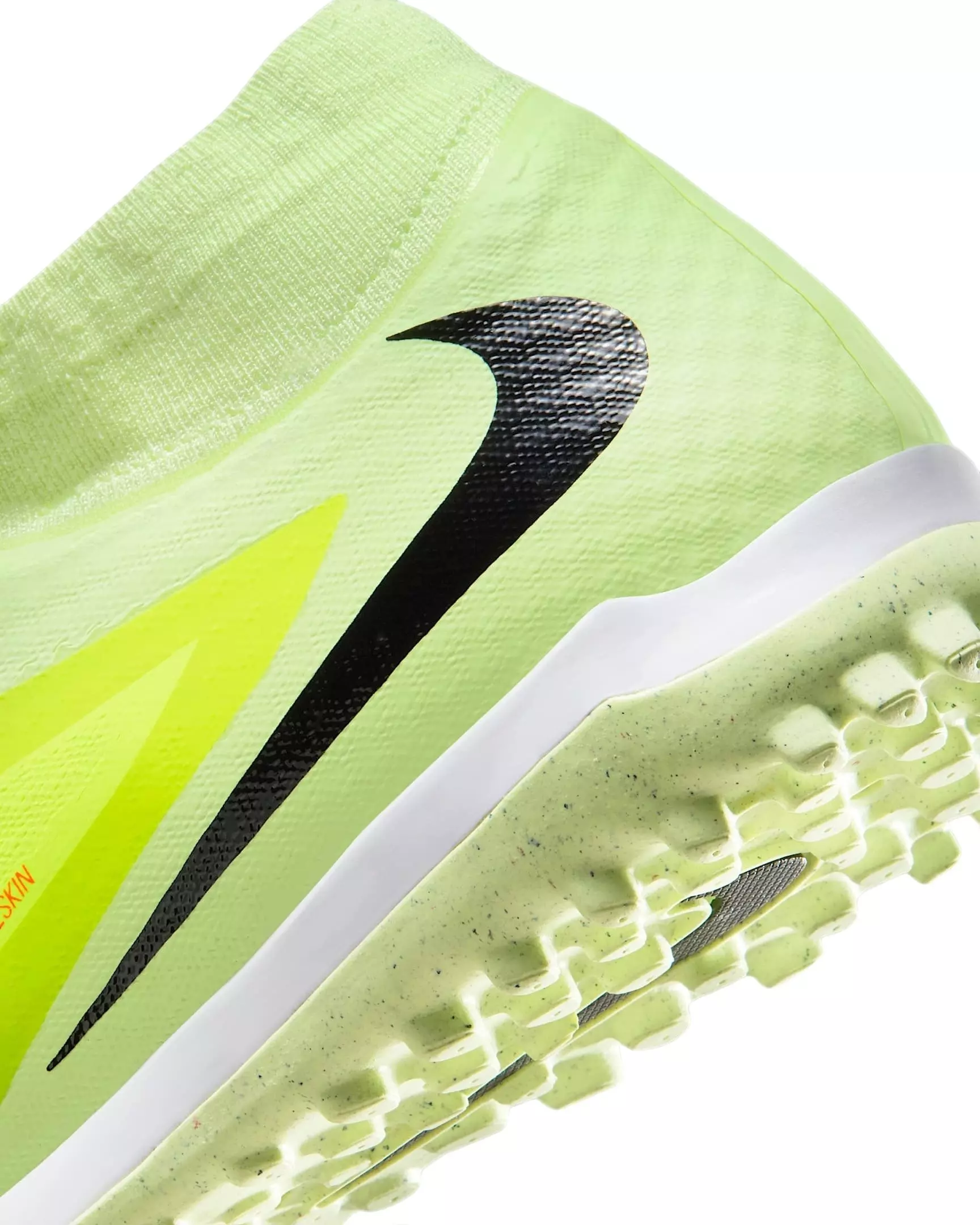 Nike Phantom 6 High Academy Turf "Hyper Crimson/Life Lime/Black" Men's Soccer Shoe - ORANGE/GREEN/BLACK