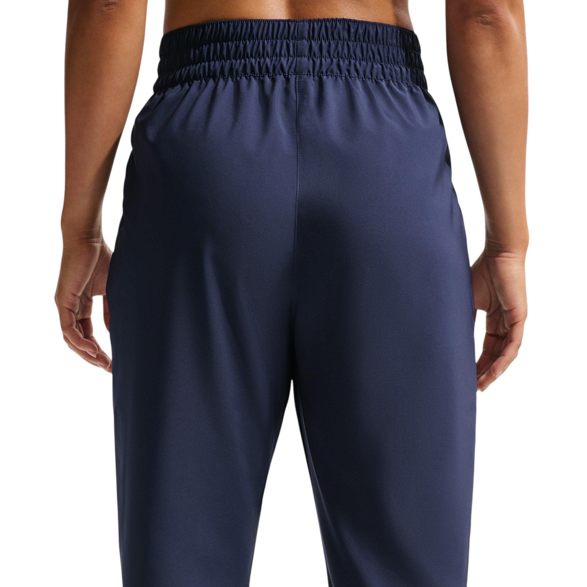 Nike Women's One Dri-FIT High-Waisted 7/8 Joggers - Navy/White - NAVY/WHITE Thumbnail View 2