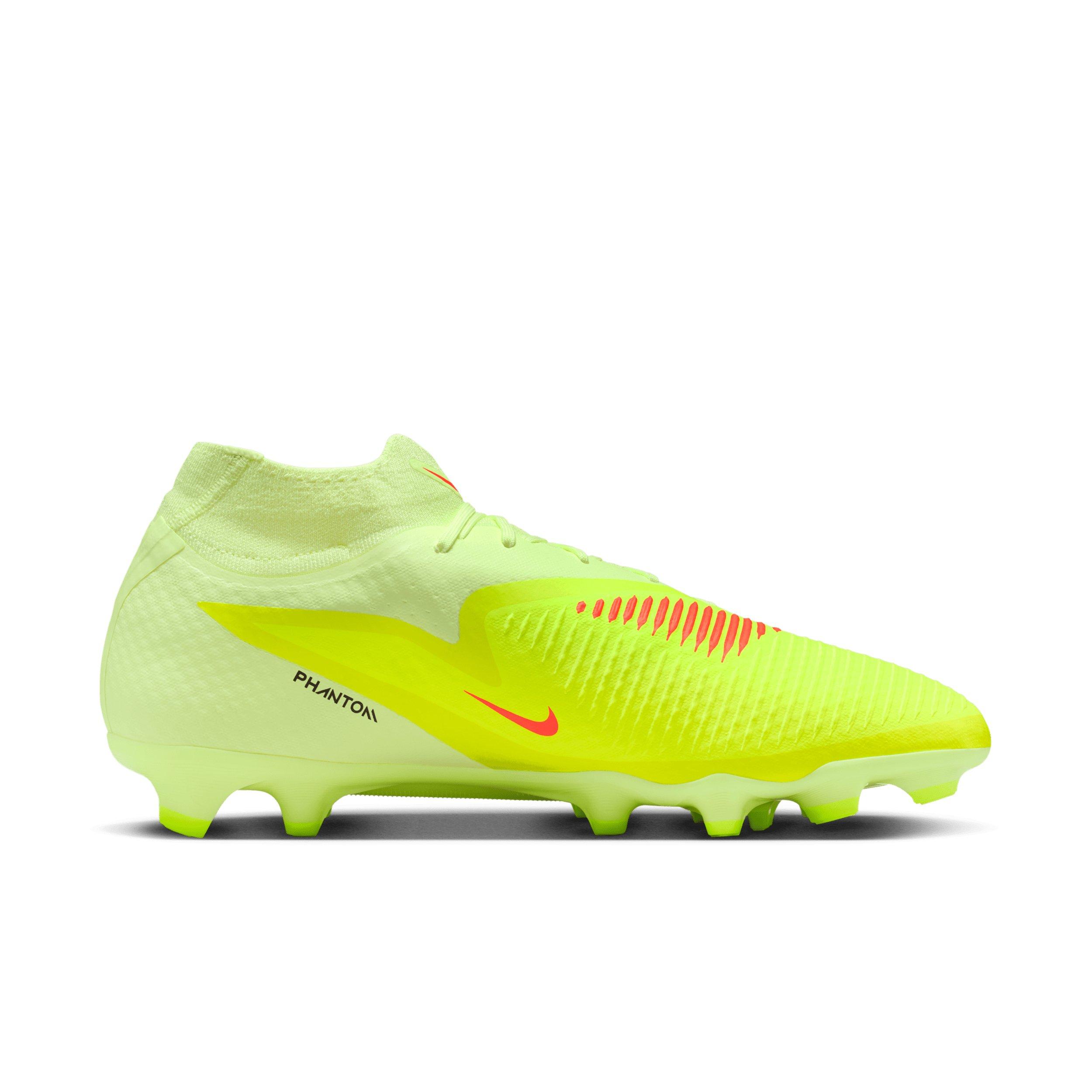 Nike Phantom 6 High Academy MG "Hyper Crimson/Limelight/Black" Men's Soccer Cleat - CRIMSON/LIMELIGHT/BLACK Thumbnail View 1