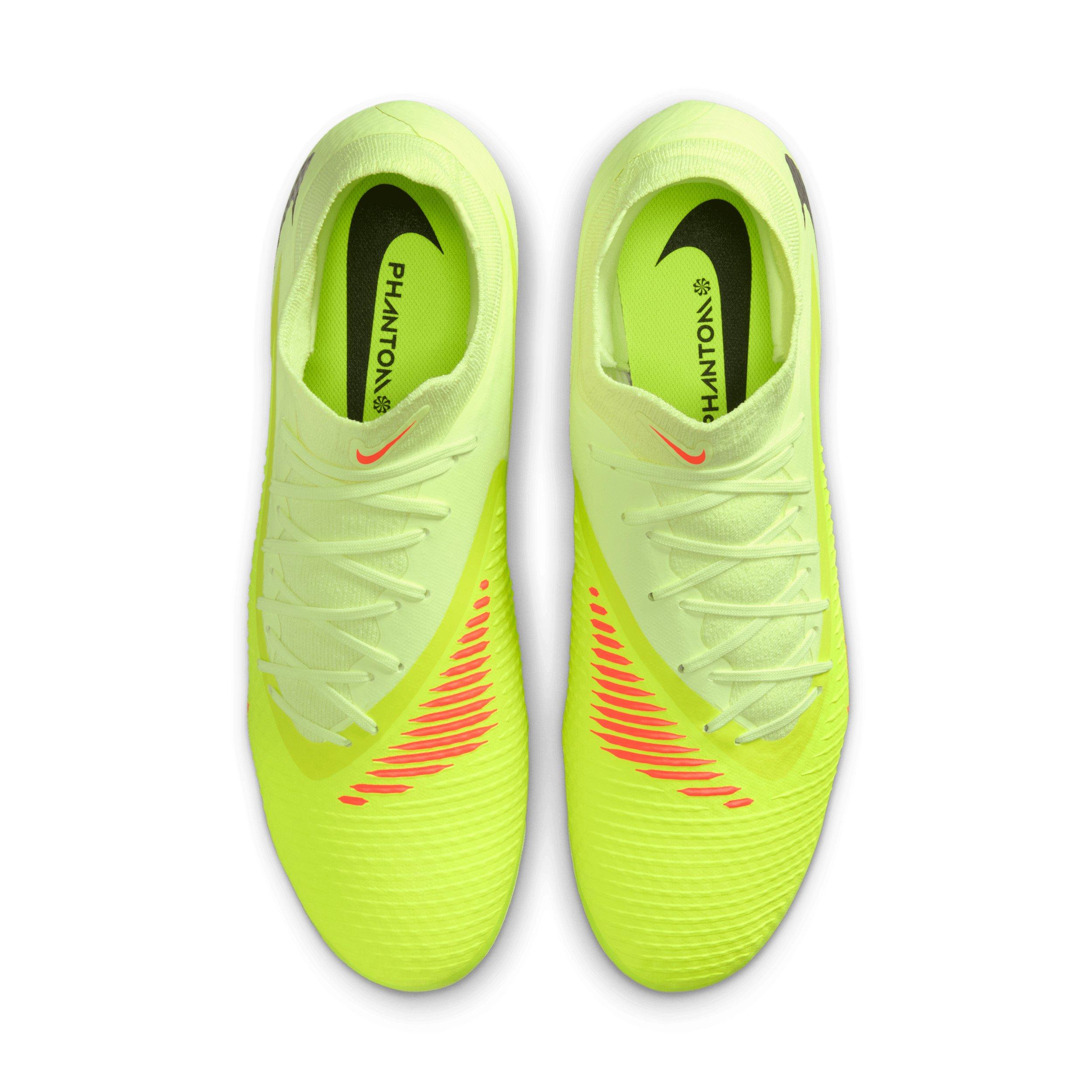 Nike Phantom 6 High Academy MG "Hyper Crimson/Limelight/Black" Men's Soccer Cleat - CRIMSON/LIMELIGHT/BLACK Thumbnail View 4