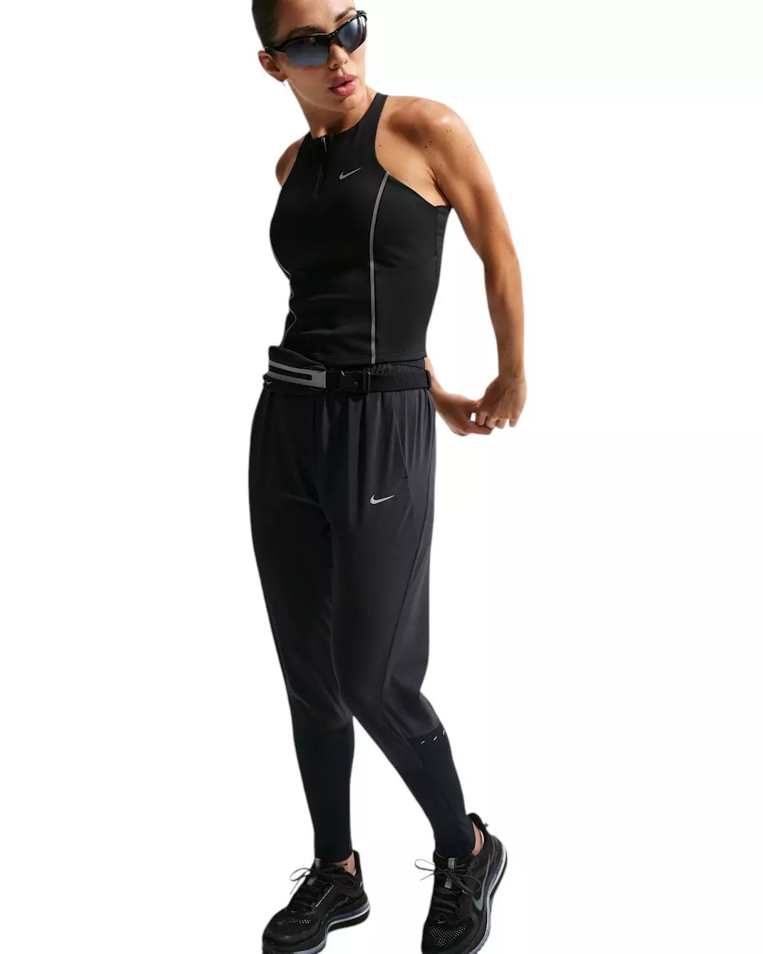 Nike Women's Swift Dri-FIT Mid-Rise Running Pants - Black - BLACK