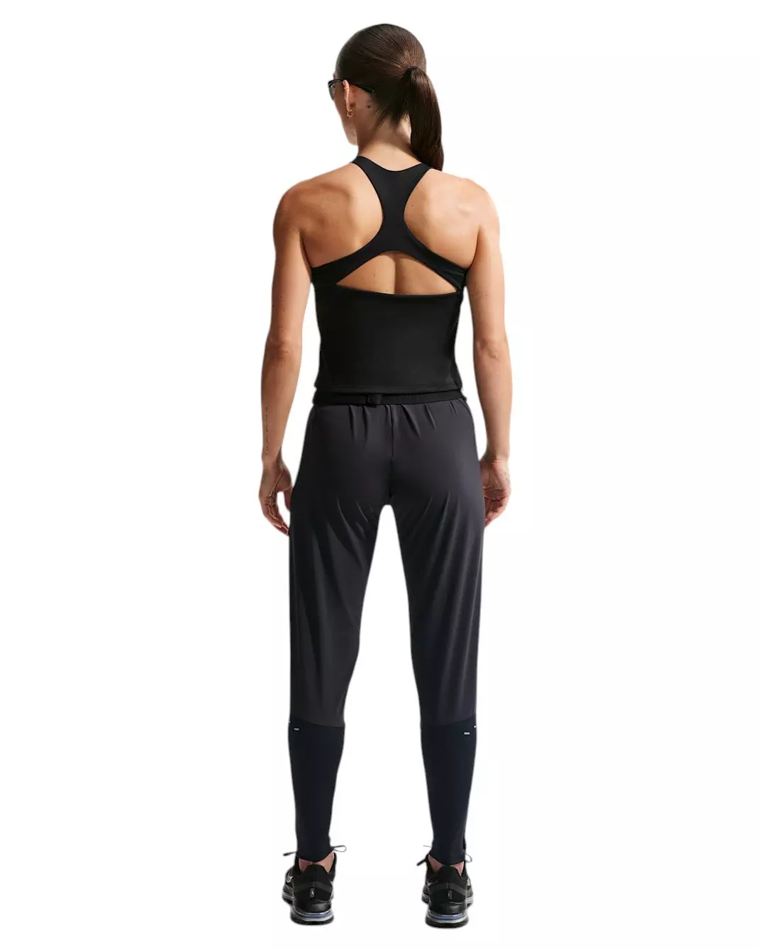 Nike Women's Swift Dri-FIT Mid-Rise Running Pants - Black - BLACK