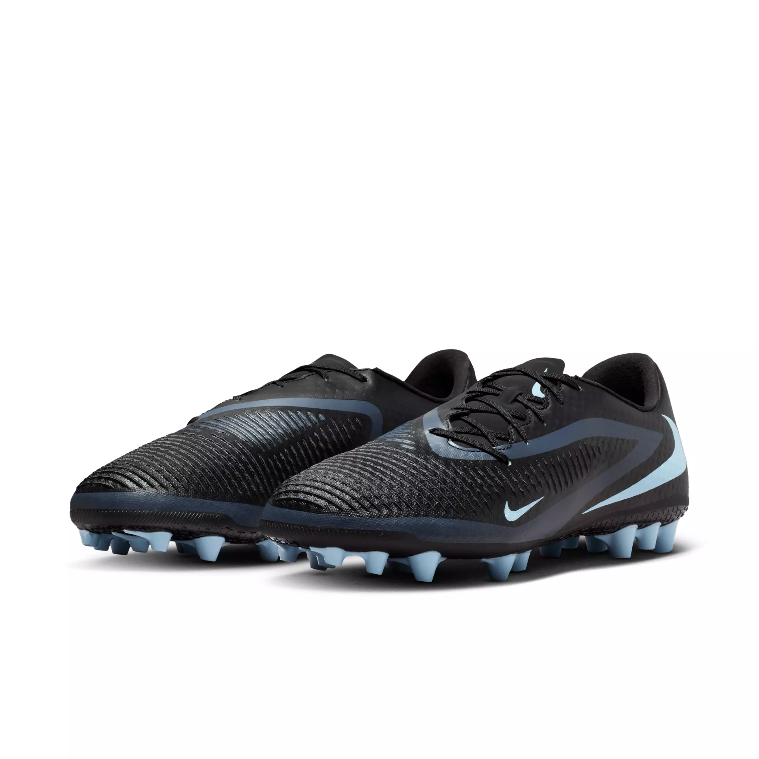 Nike Phantom 6 Low Academy AG "Black/Black" Men's Soccer Cleat - BLACK/BLACK