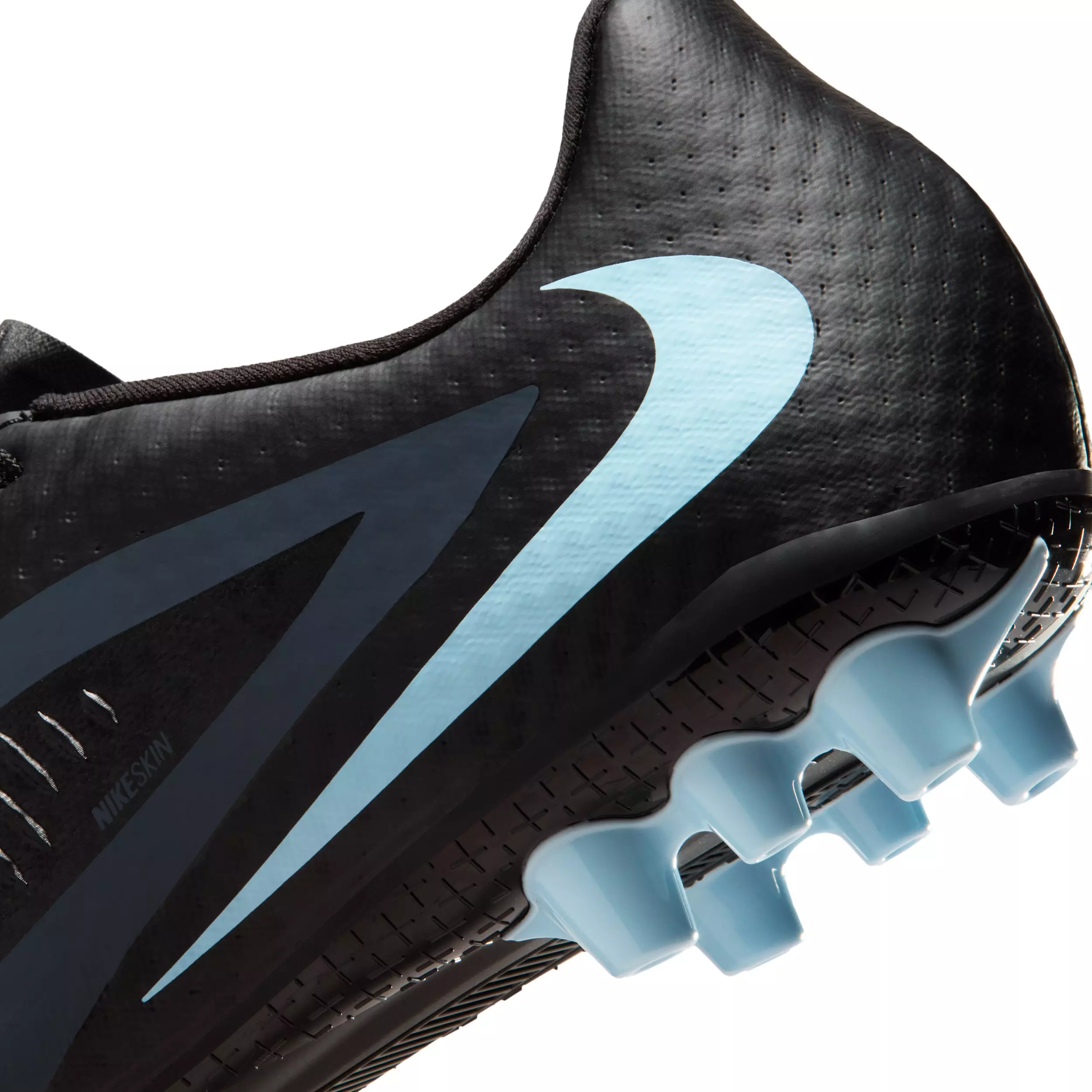 Nike Phantom 6 Low Academy AG "Black/Black" Men's Soccer Cleat - BLACK/BLACK