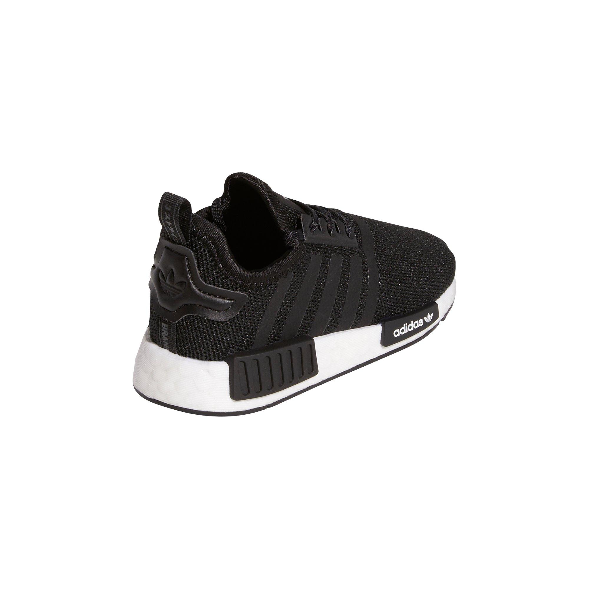 adidas Originals NMD_R1 Refined "Black/White" Infant Girls' Shoe - BLACK/WHITE Thumbnail View 4