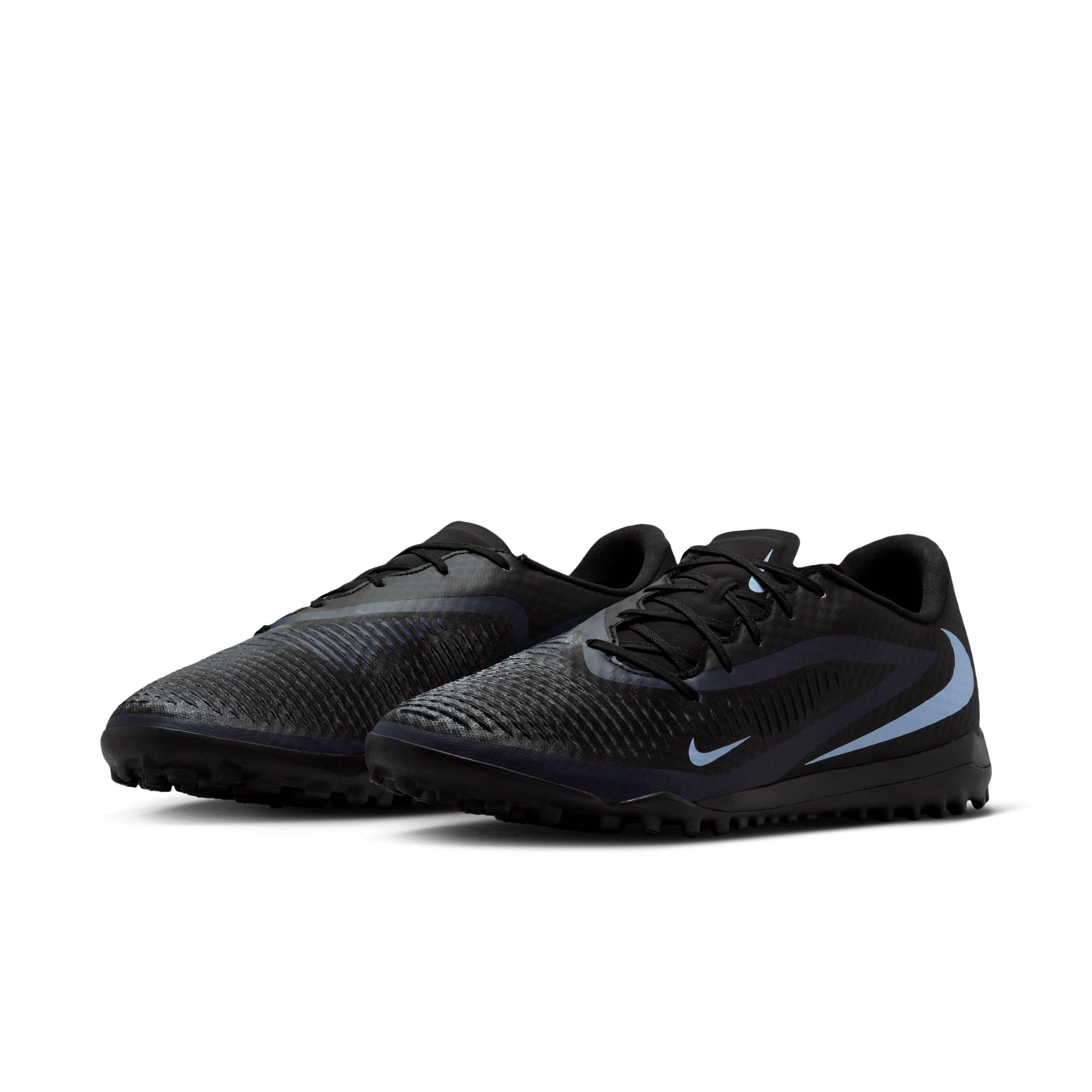 Nike Phantom 6 Low Academy Turf "Black/Black" Men's Soccer Shoe - BLACK/BLACK Thumbnail View 3