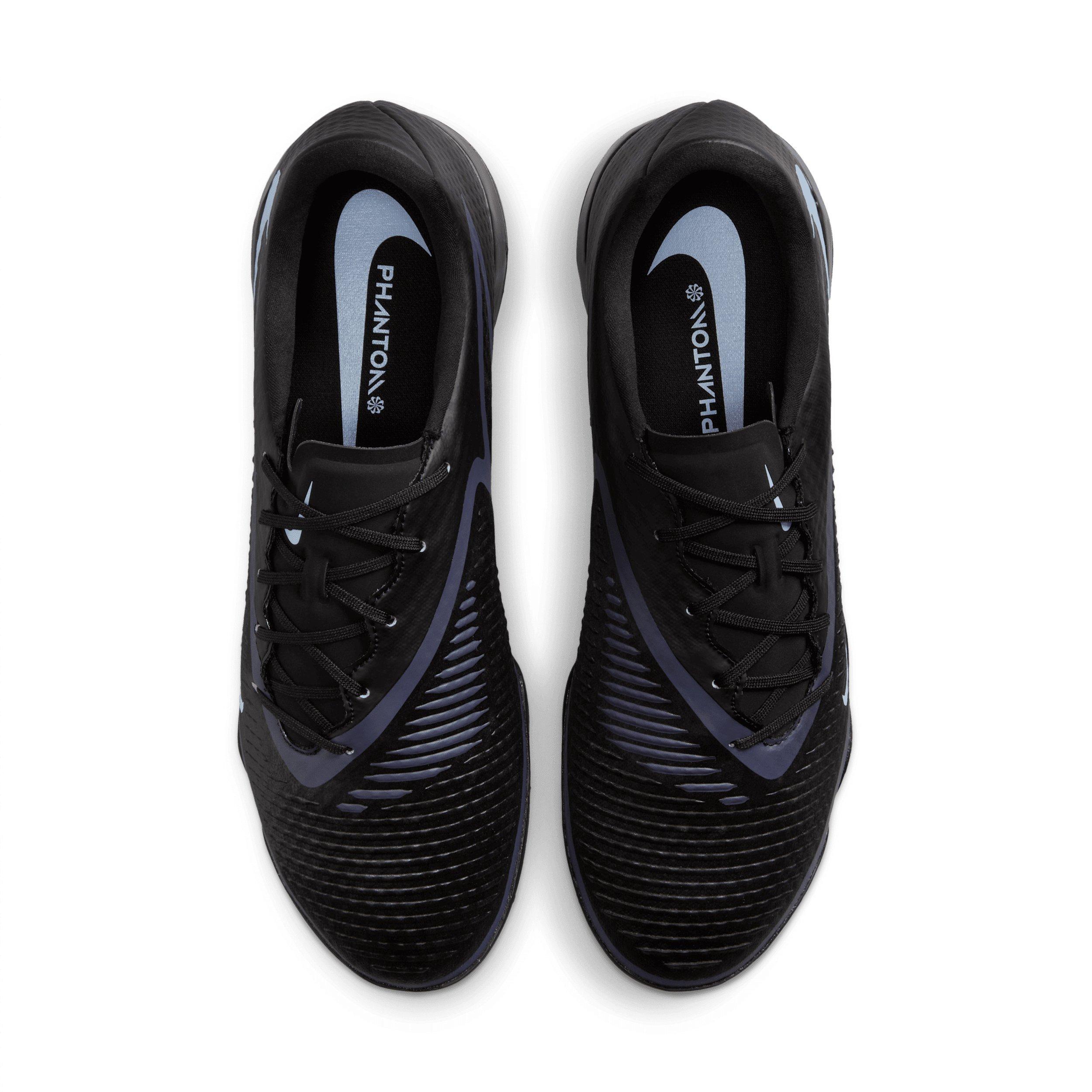 Nike Phantom 6 Low Academy Turf "Black/Black" Men's Soccer Shoe - BLACK/BLACK Thumbnail View 4
