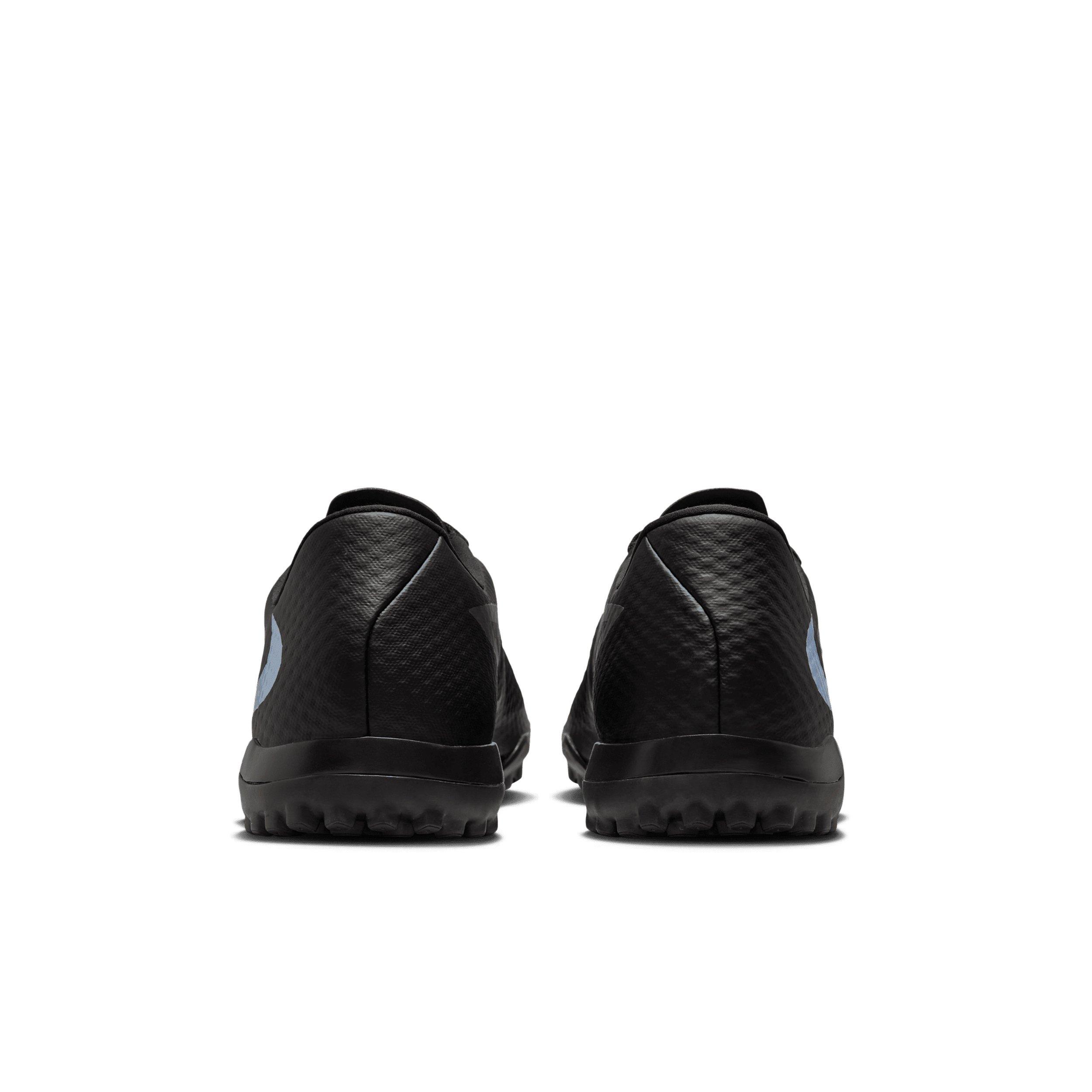 Nike Phantom 6 Low Academy Turf "Black/Black" Men's Soccer Shoe - BLACK/BLACK Thumbnail View 5