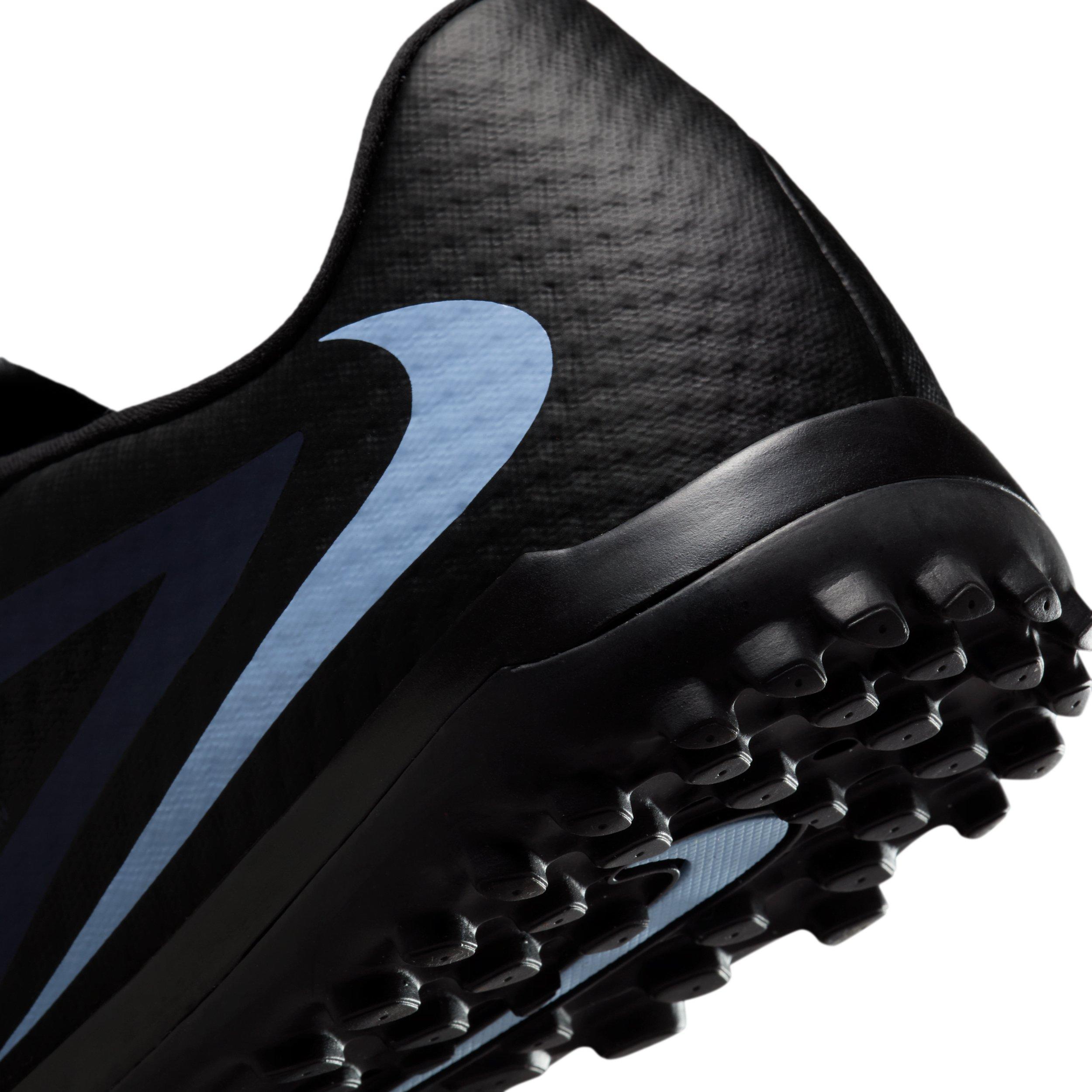 Nike Phantom 6 Low Academy Turf "Black/Black" Men's Soccer Shoe - BLACK/BLACK Thumbnail View 8