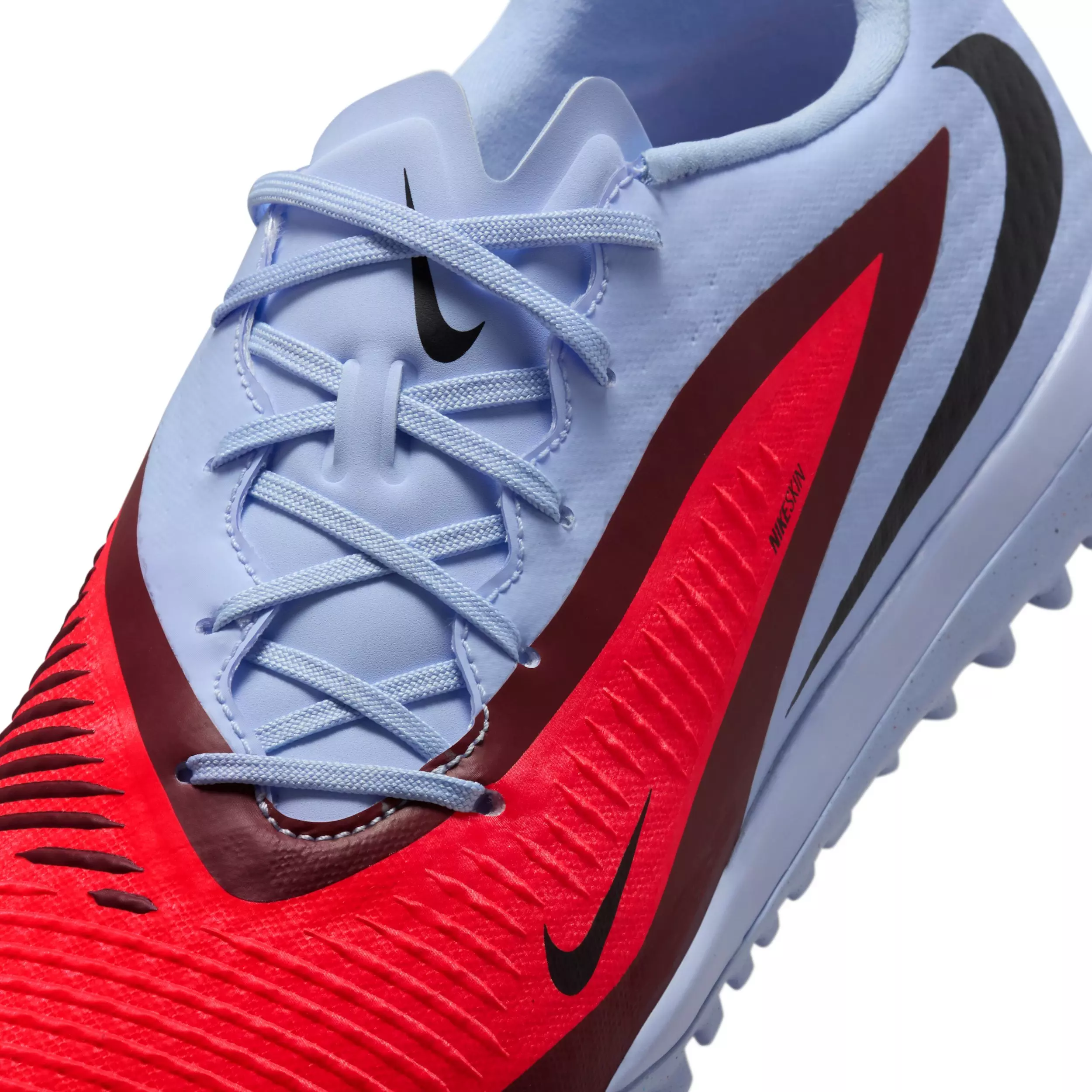 Nike Phantom 6 Low Academy Turf "Royal Tint/Bright Crimson" Men's Soccer Shoe - ROYAL/CRIMSON
