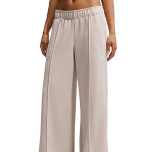 Nike Women's Sportswear Mid-Rise Wide-Leg Track Pants - Cream - CREAM