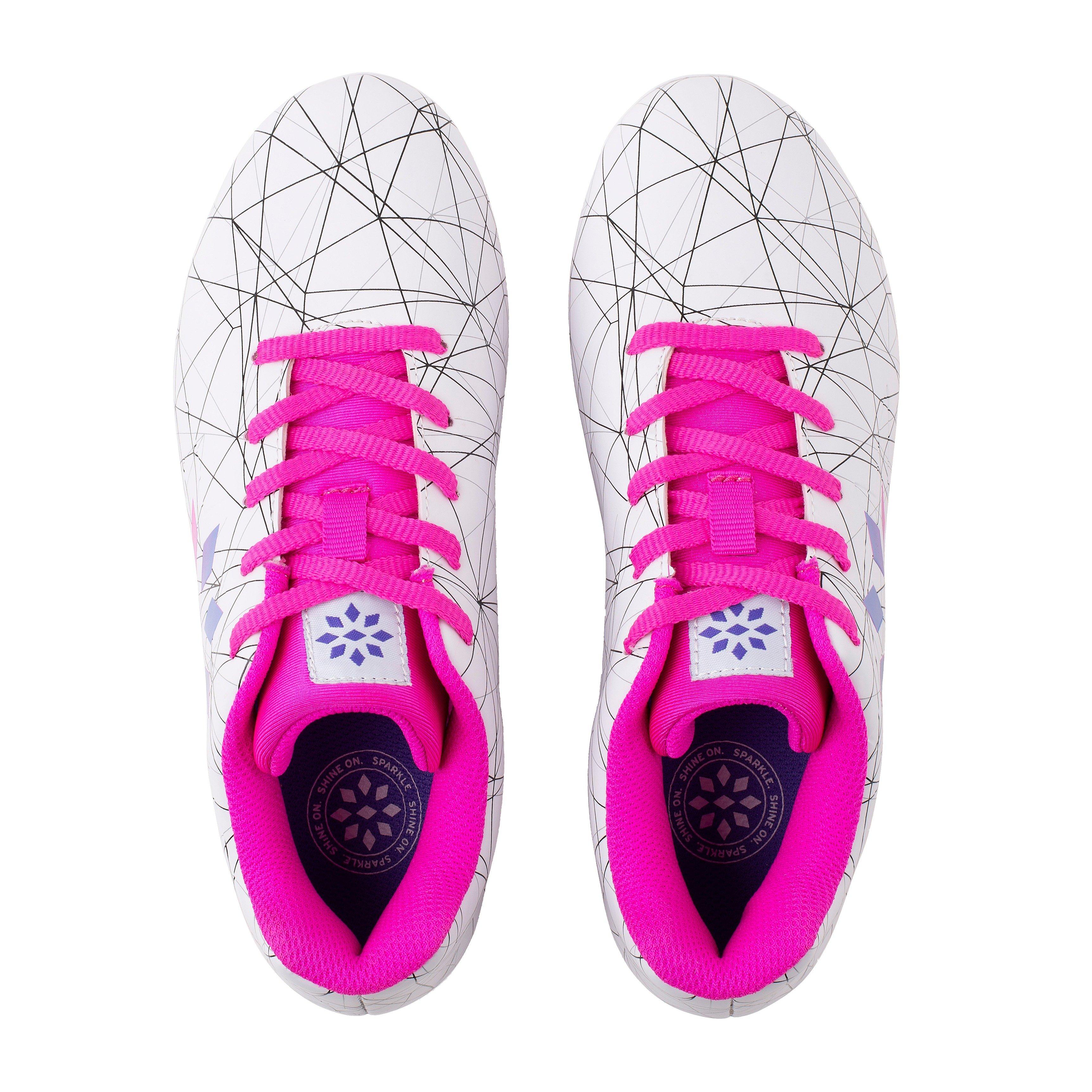 RIP-IT  Grade School Girls' "White/Pink Glo" Soccer Cleat