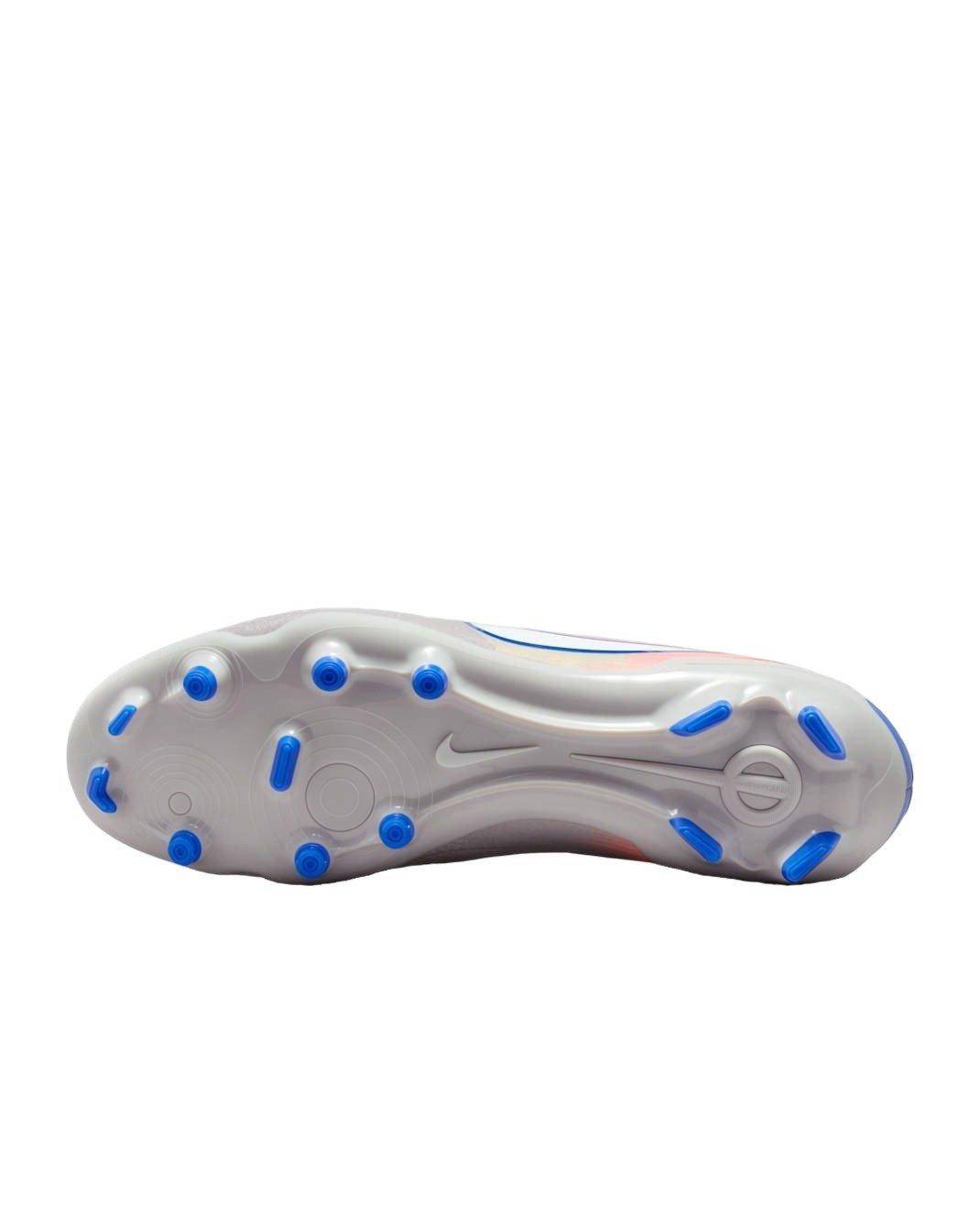 Nike United Tiempo Legend 10 Academy "Vast Grey/Racer Blue" Men's Soccer Cleat - GREY/BLUE Thumbnail View 9